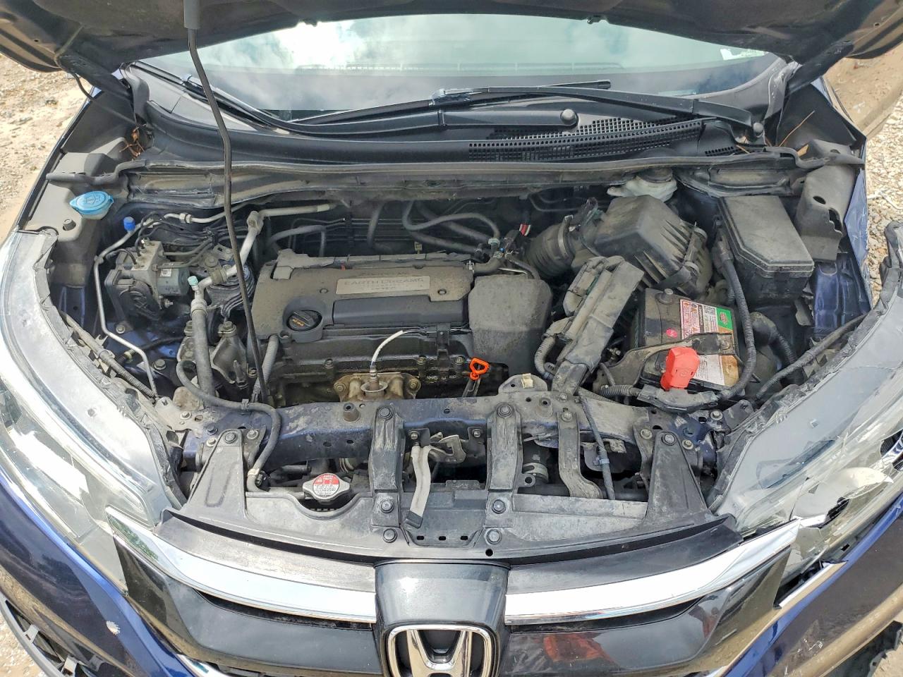 2015 Honda Cr-v Lx Blue vin: 5J6RM4H3XFL013762