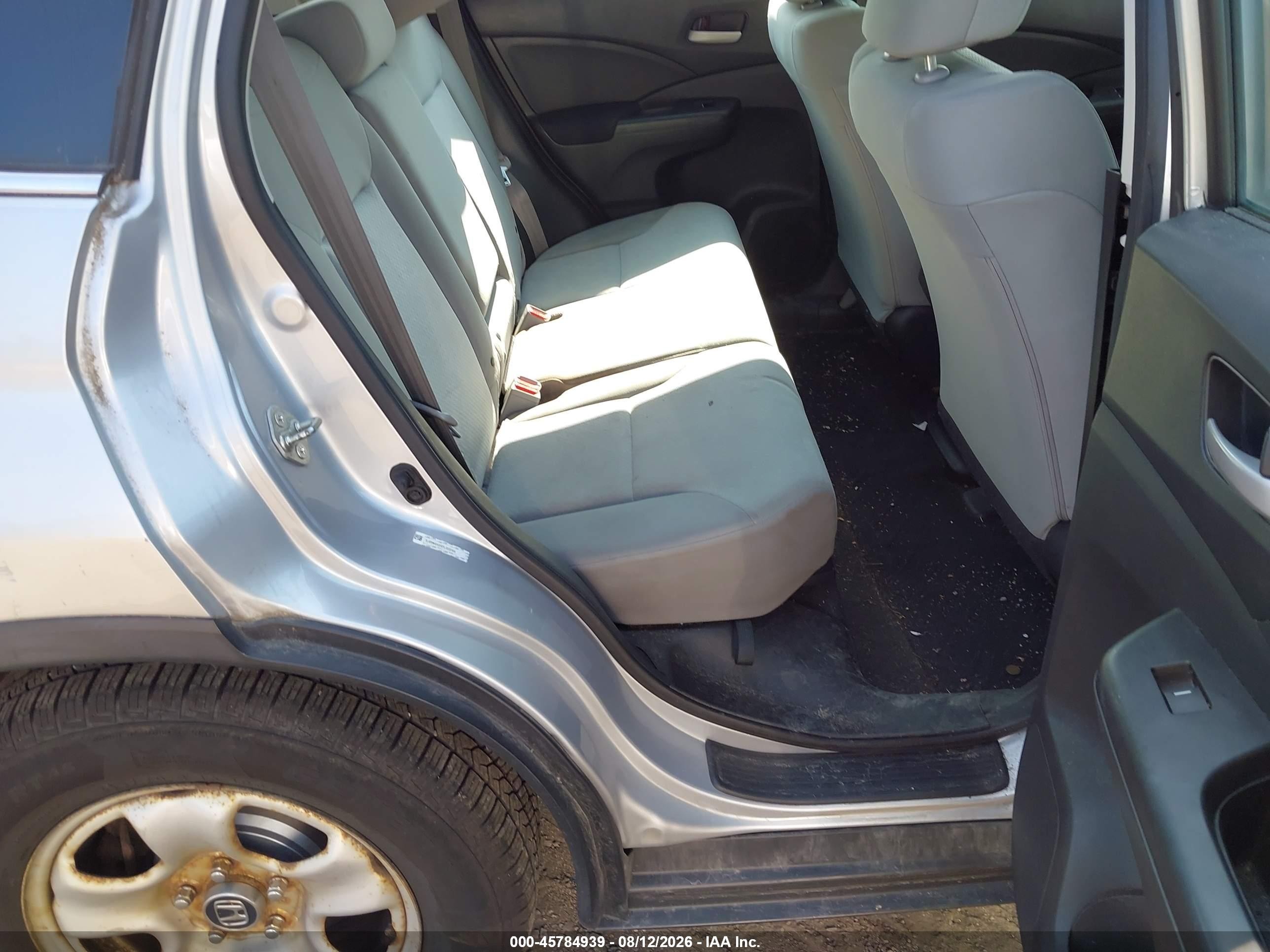2015 Honda Cr-v Lx Silver vin: 5J6RM4H3XFL022154