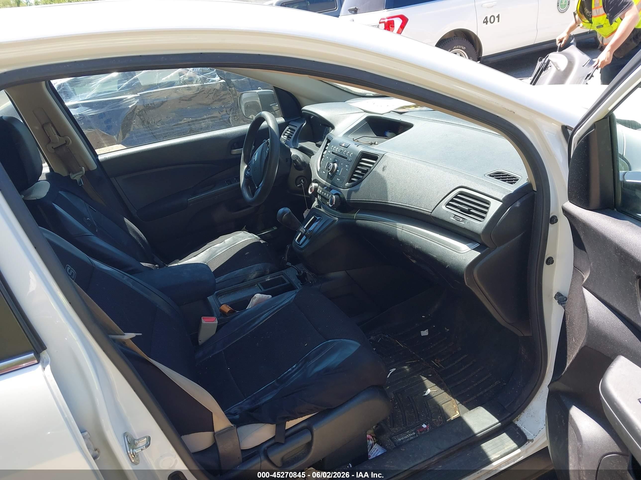 2015 Honda Cr-v Lx Белый vin: 5J6RM4H3XFL030125