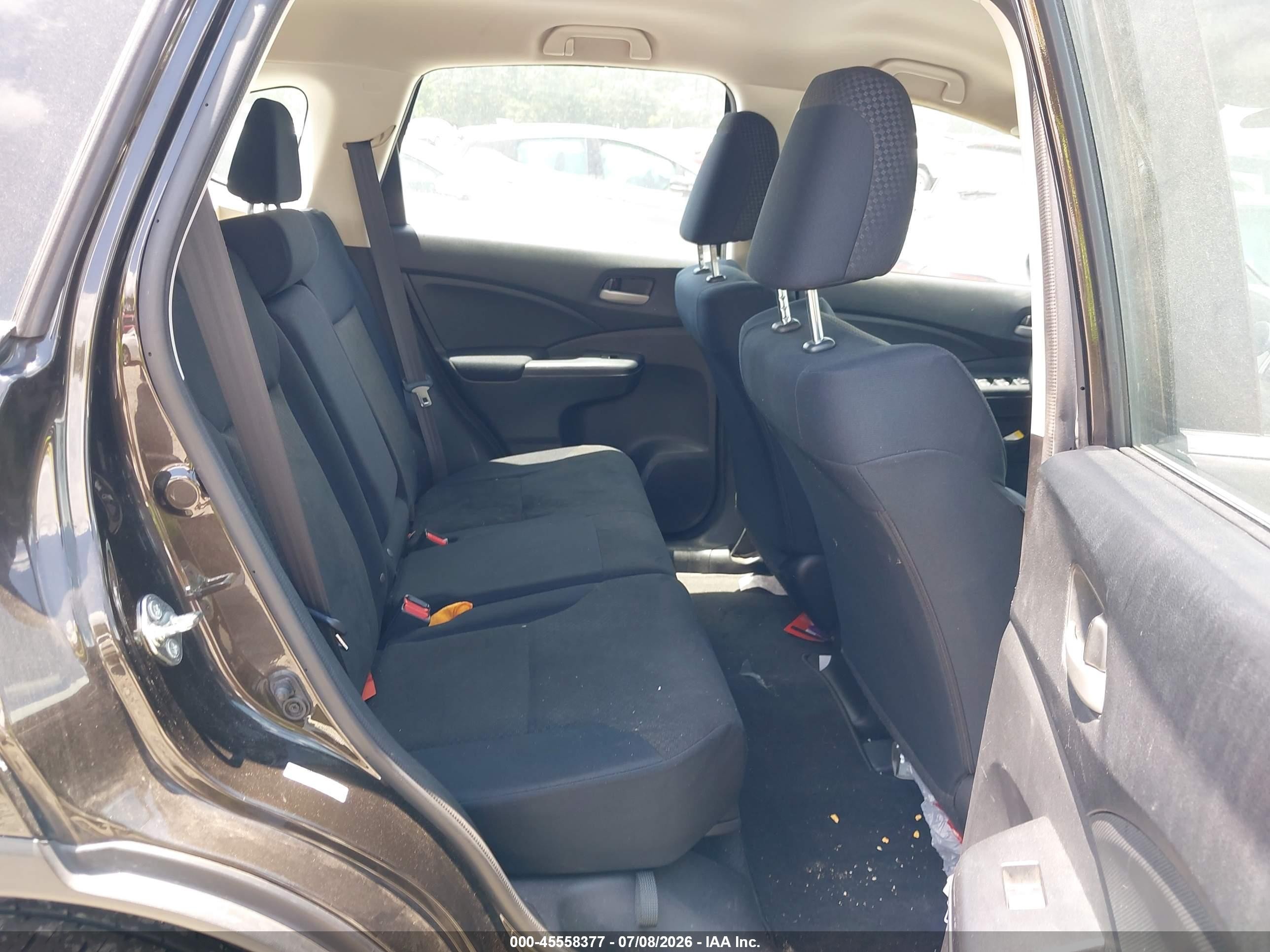 2015 Honda Cr-v Lx Black vin: 5J6RM4H3XFL050391