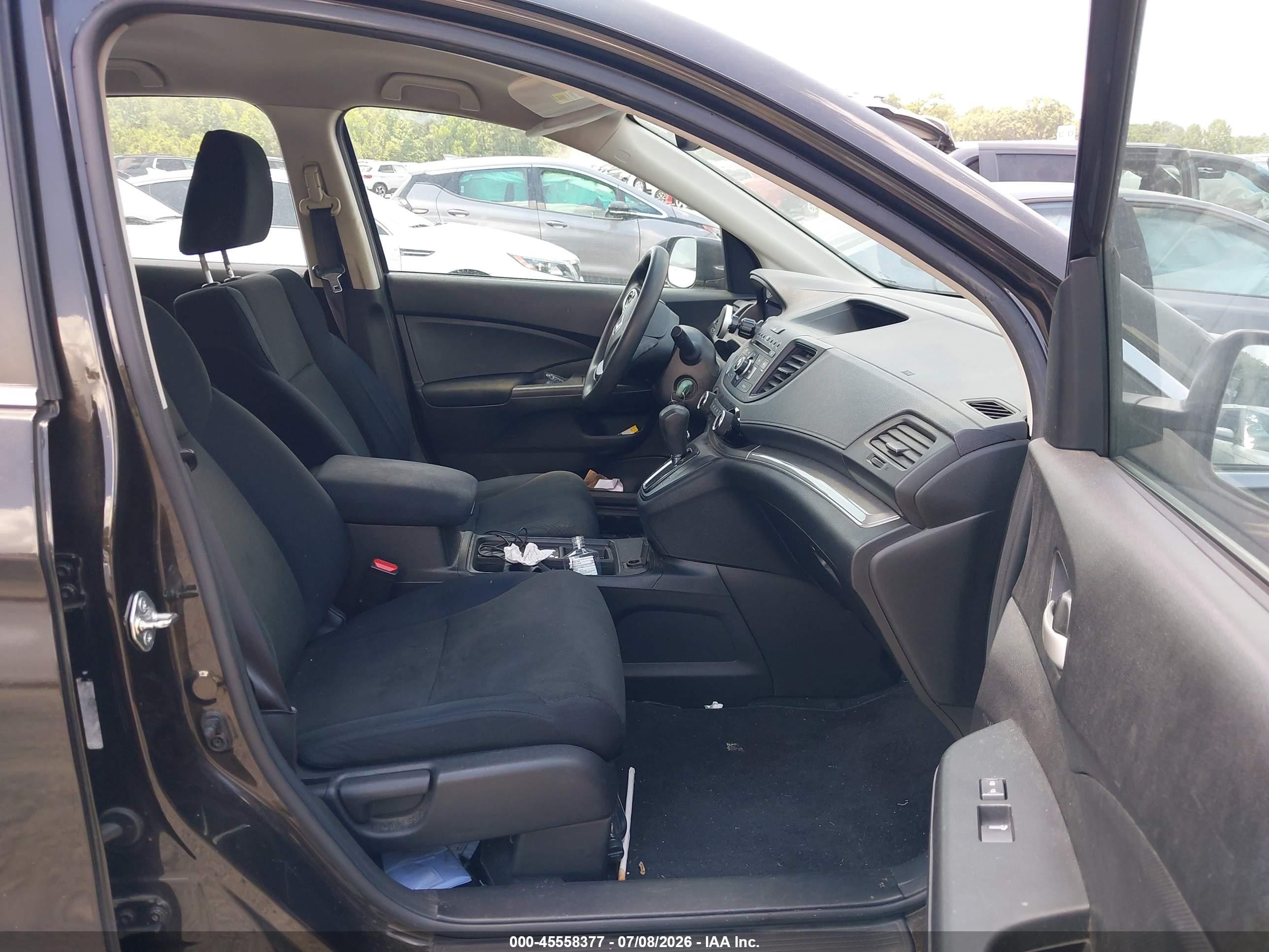 2015 Honda Cr-v Lx Black vin: 5J6RM4H3XFL050391
