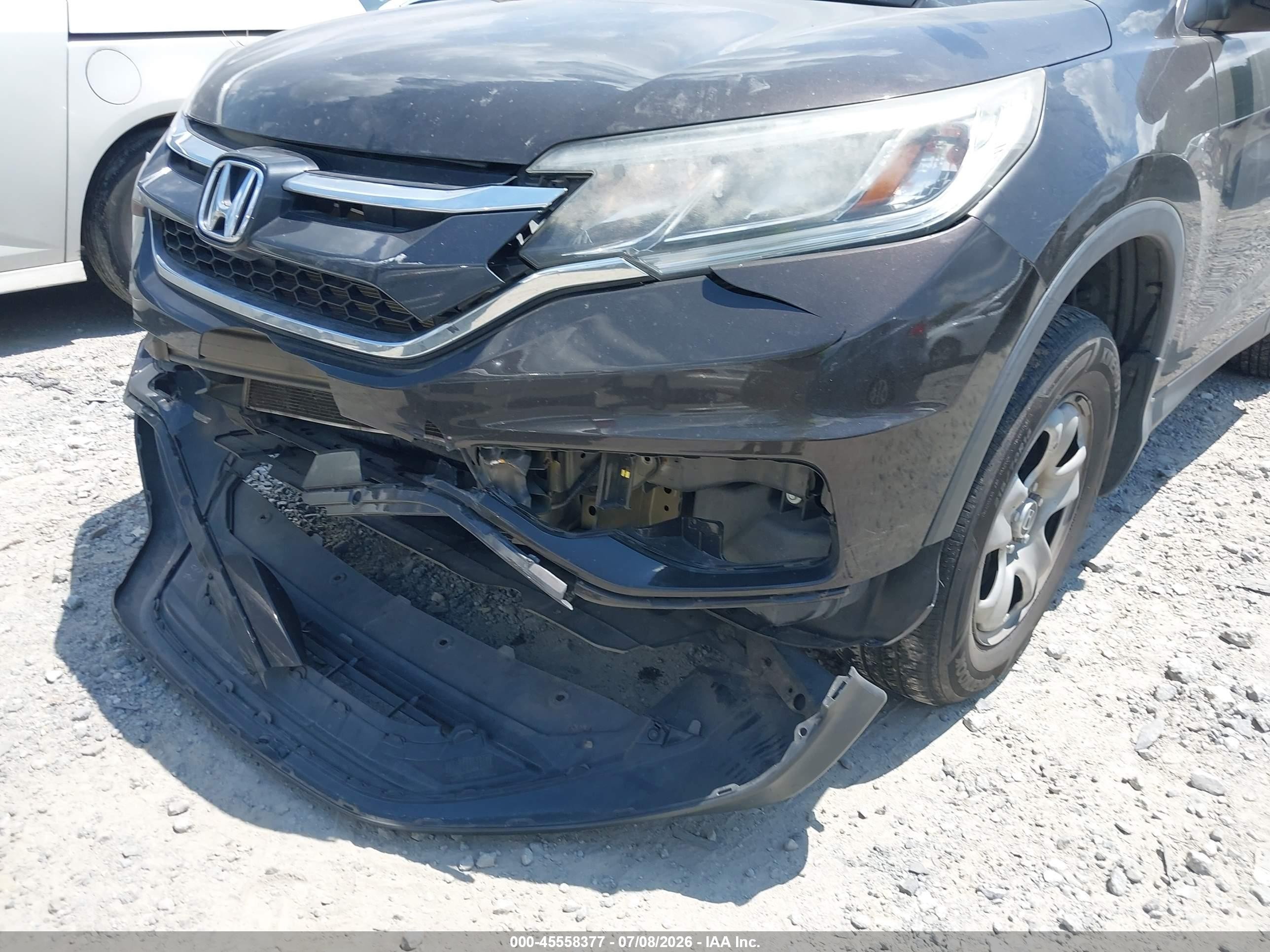 2015 Honda Cr-v Lx Black vin: 5J6RM4H3XFL050391