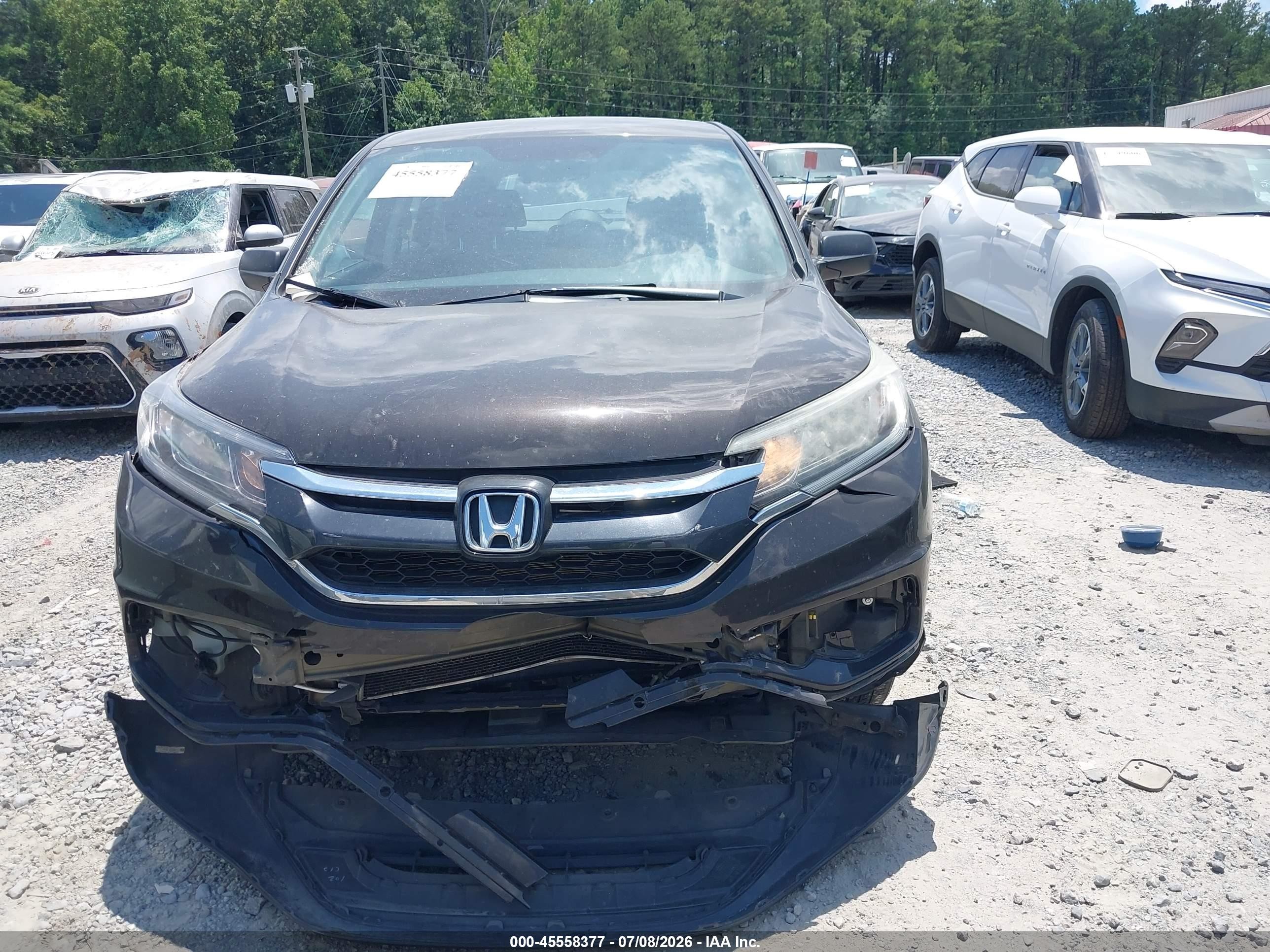 2015 Honda Cr-v Lx Black vin: 5J6RM4H3XFL050391