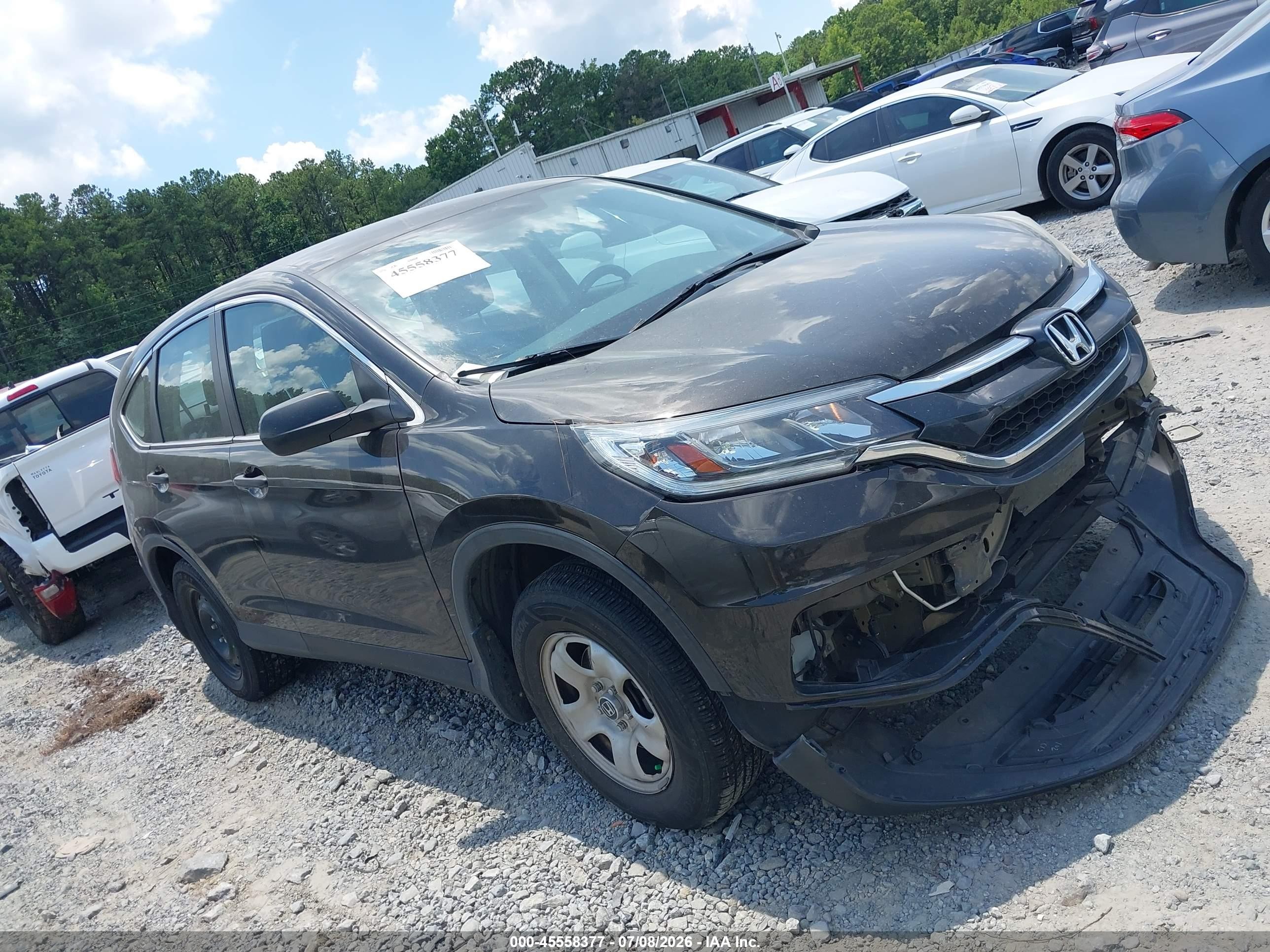 2015 Honda Cr-v Lx Black vin: 5J6RM4H3XFL050391