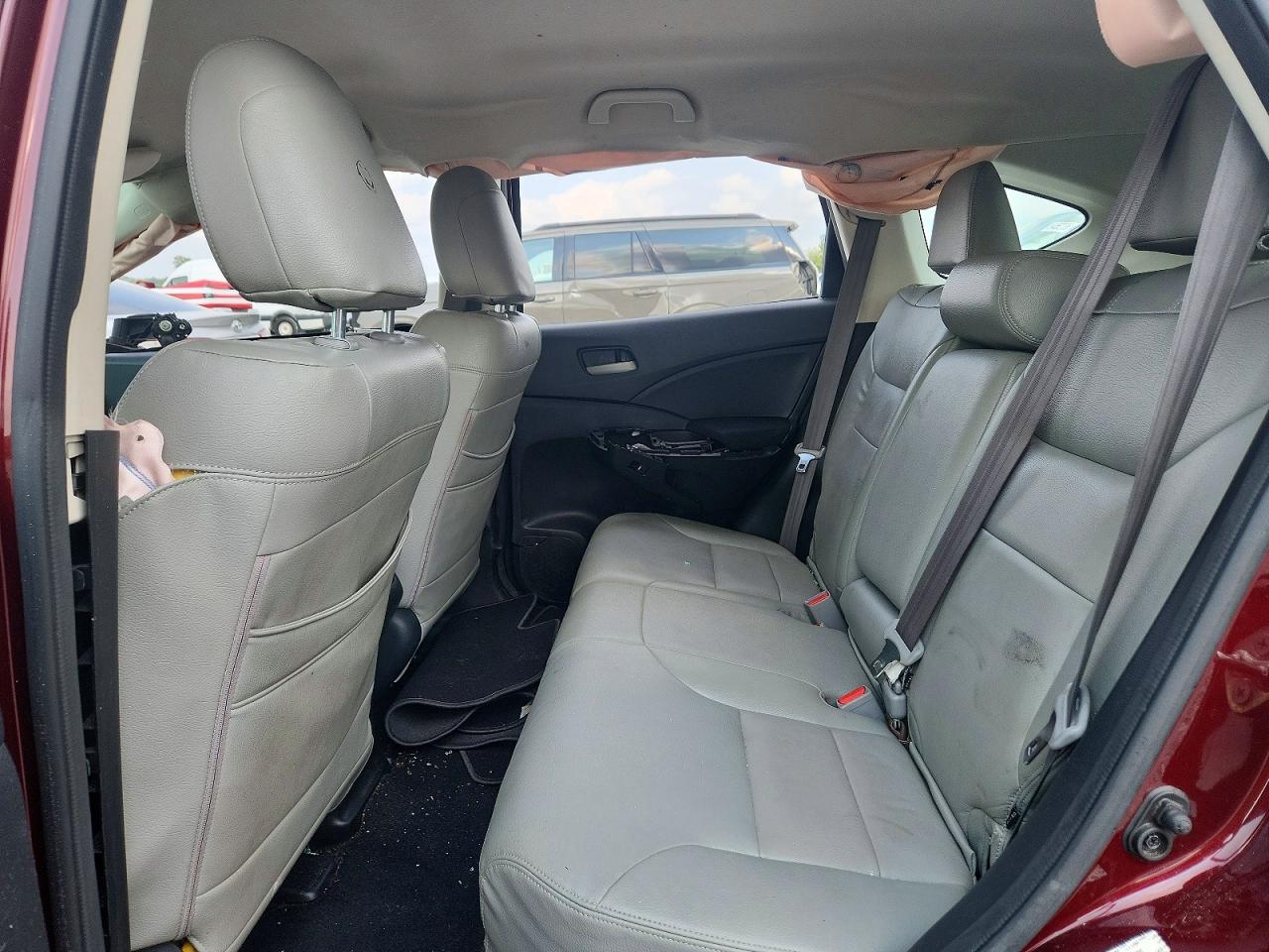 2015 Honda Cr-v Lx Burgundy vin: 5J6RM4H3XFL064100