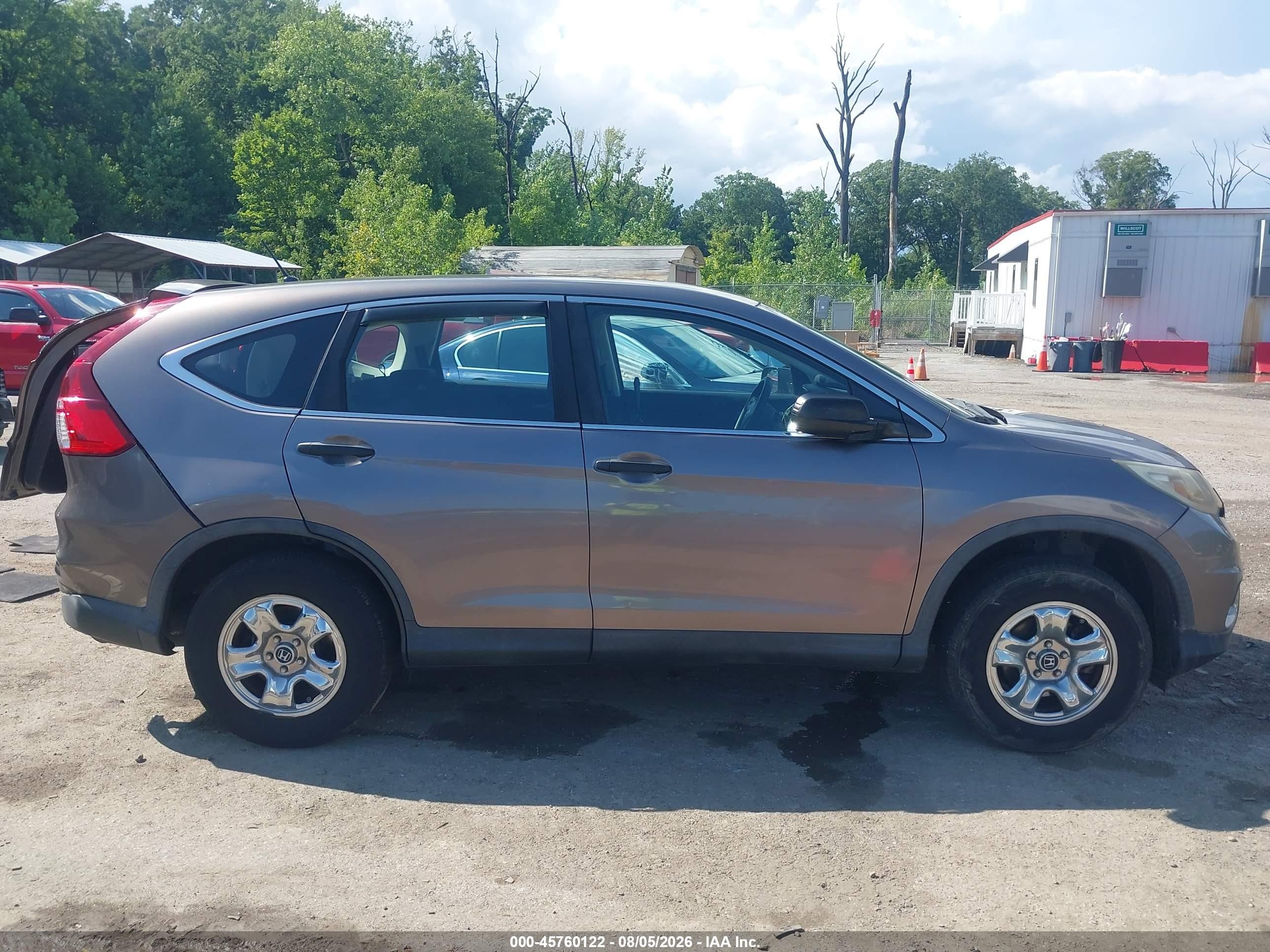 2015 Honda Cr-v Lx Серый vin: 5J6RM4H3XFL067272