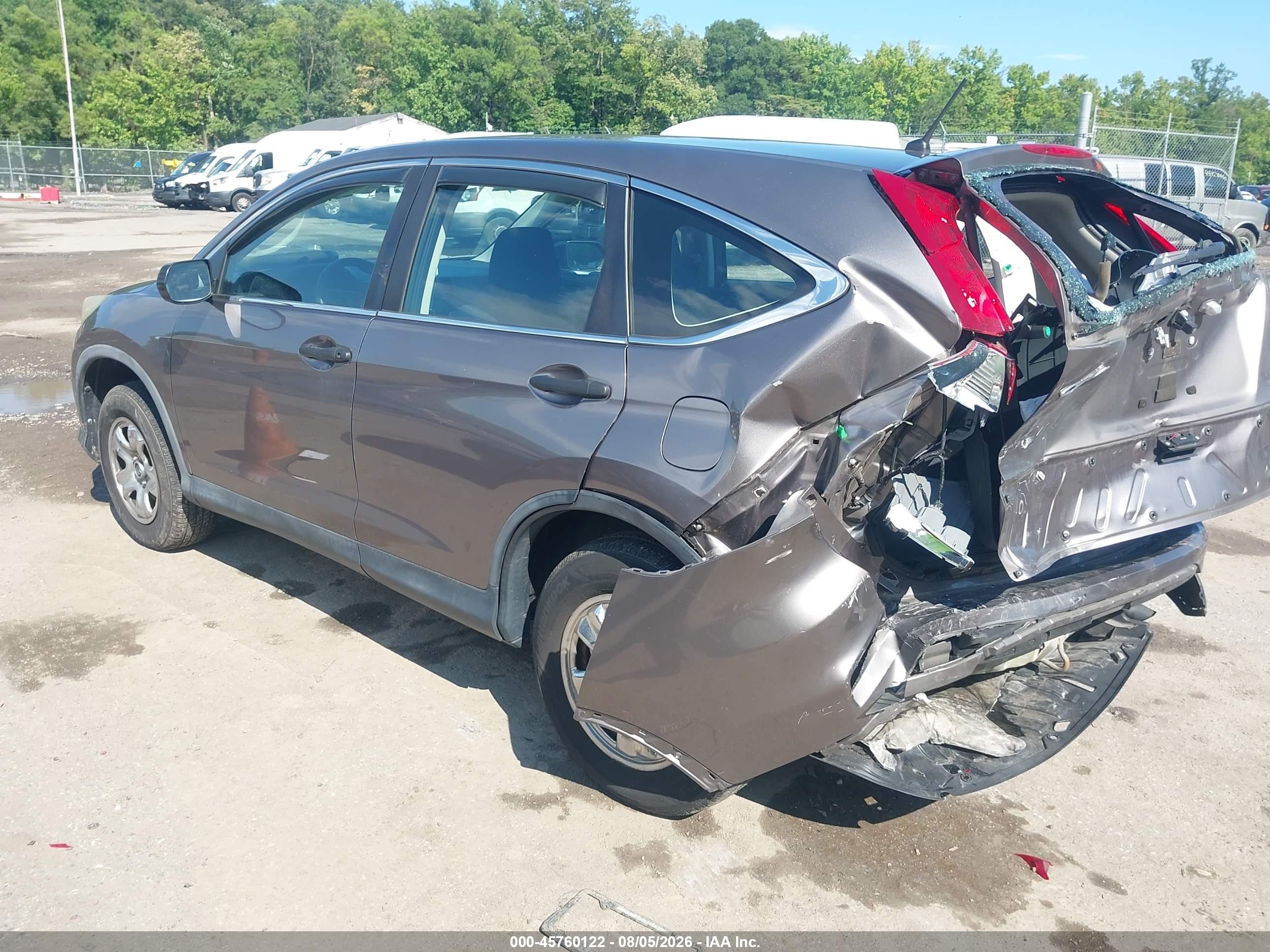 2015 Honda Cr-v Lx Серый vin: 5J6RM4H3XFL067272