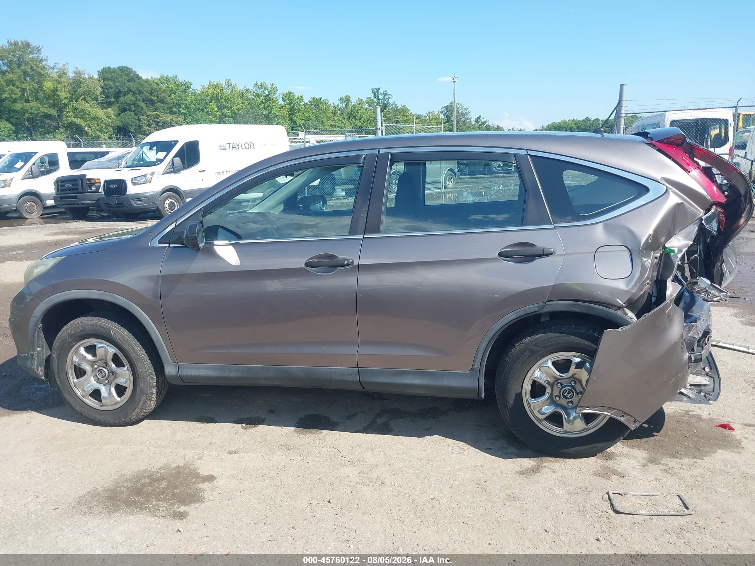 2015 Honda Cr-v Lx Серый vin: 5J6RM4H3XFL067272