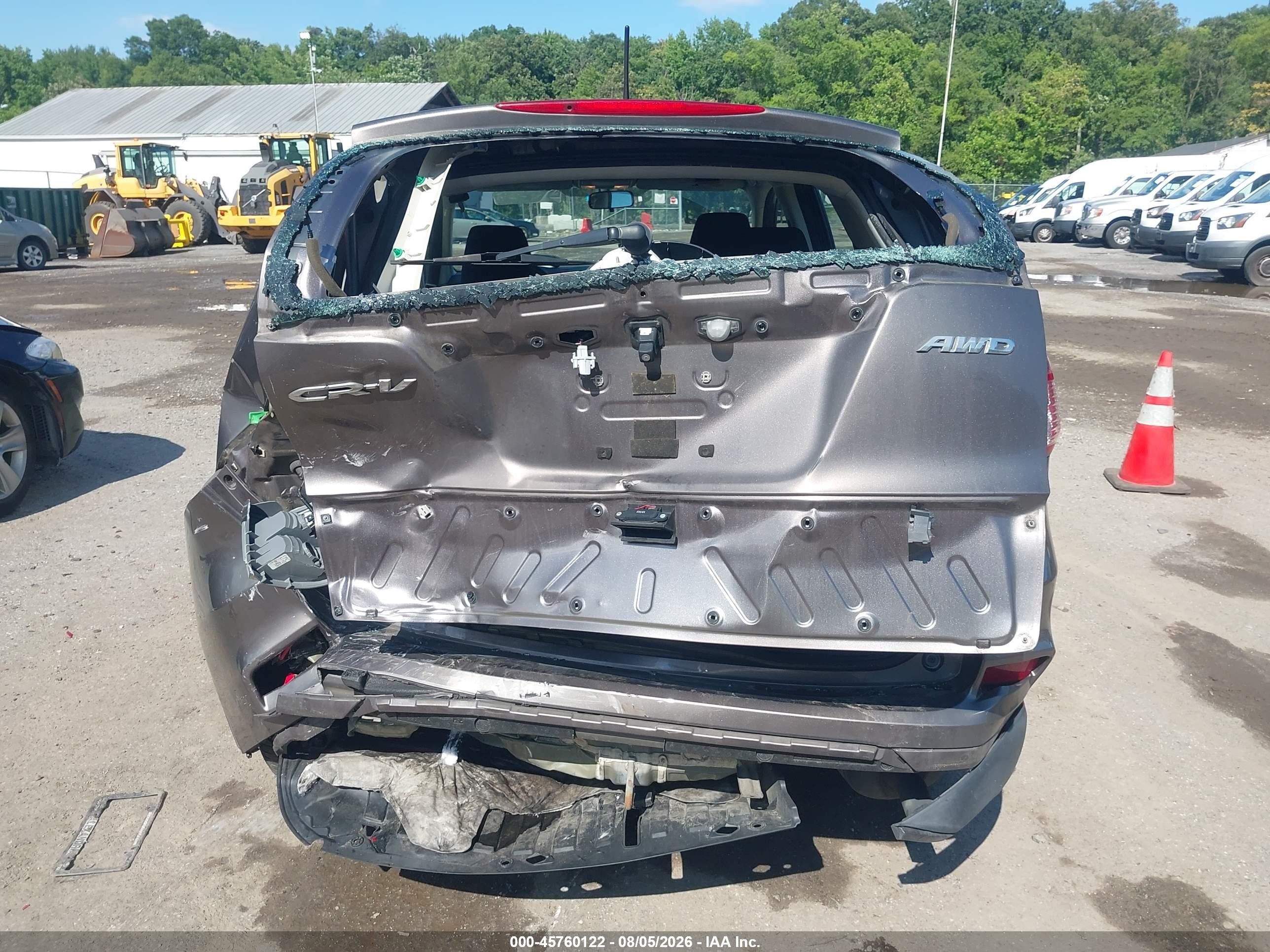 2015 Honda Cr-v Lx Серый vin: 5J6RM4H3XFL067272