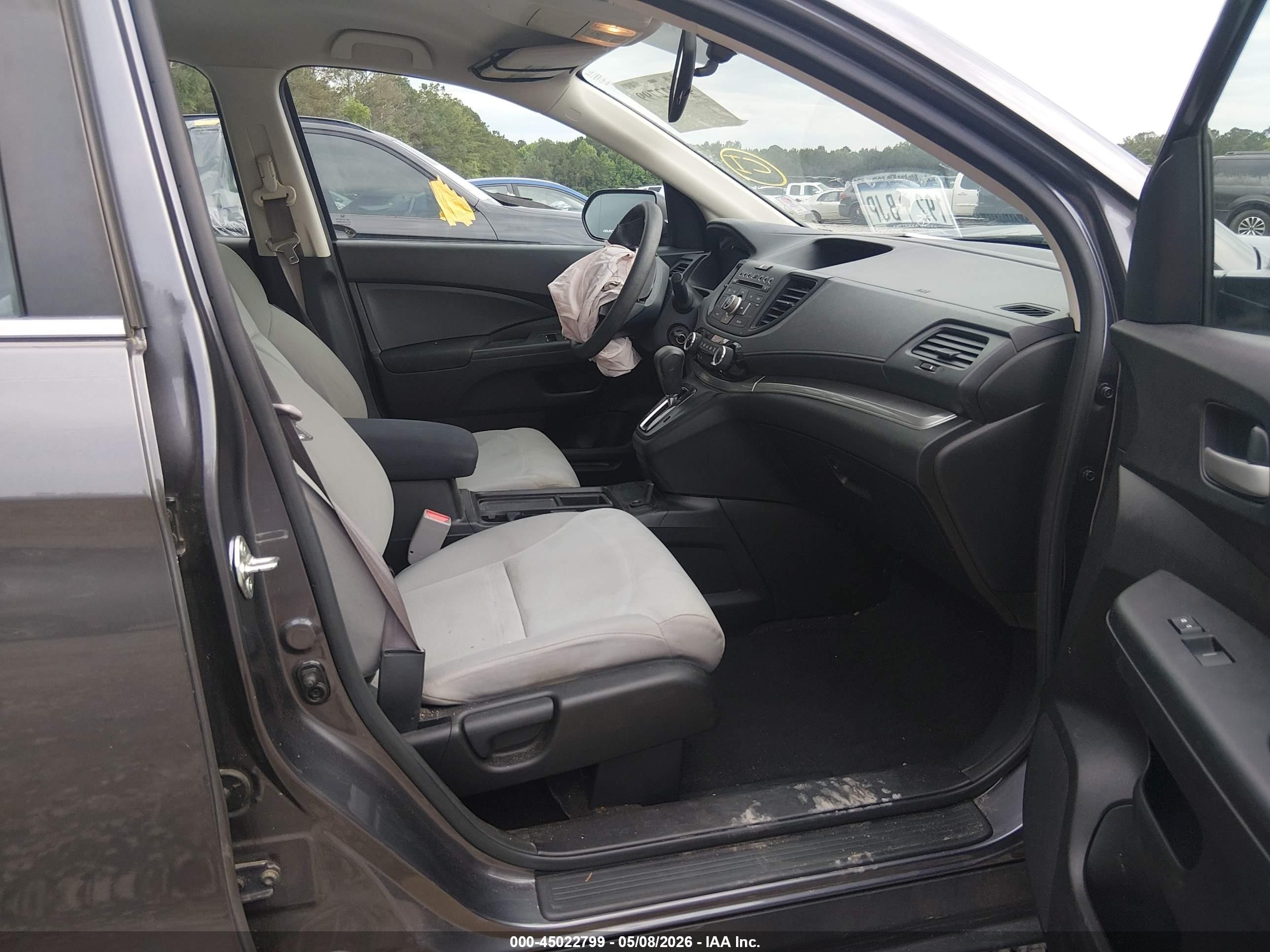2015 Honda Cr-v Lx Gray vin: 5J6RM4H3XFL079535