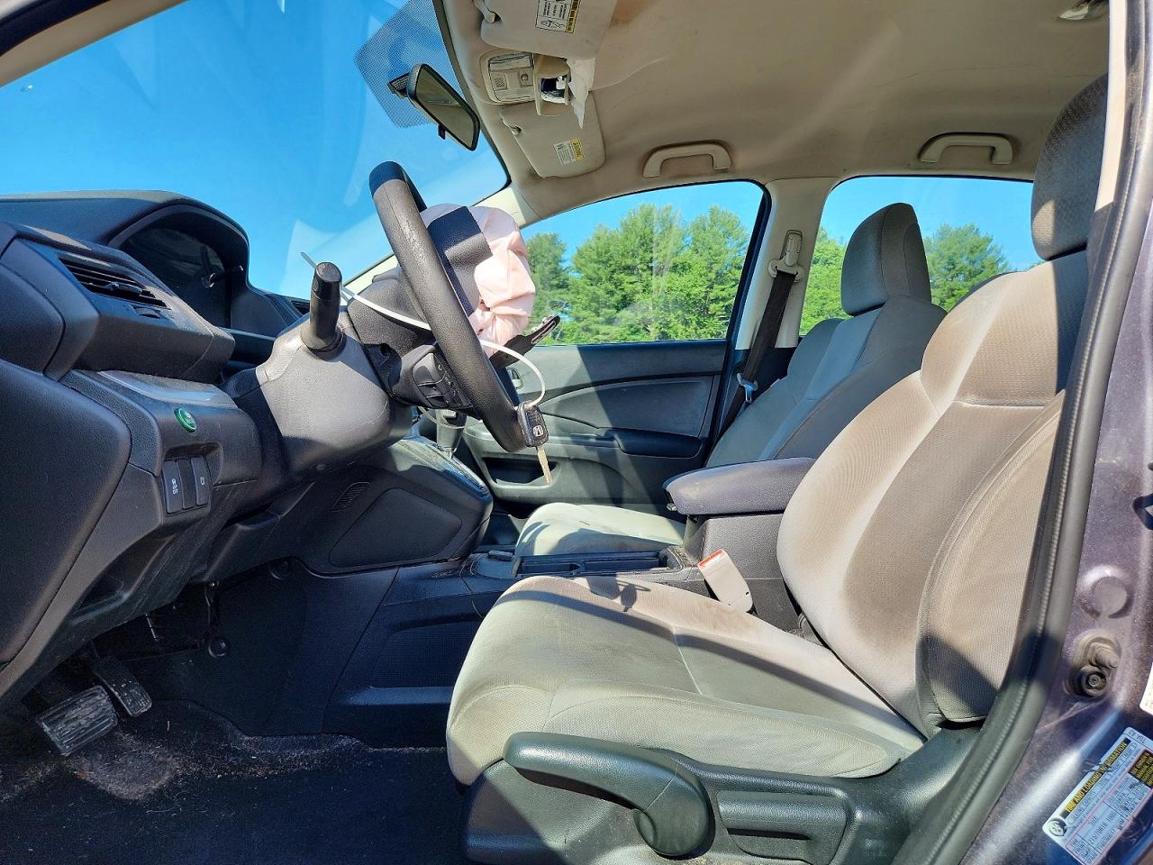 2015 Honda Cr-v Lx Gray vin: 5J6RM4H3XFL123369