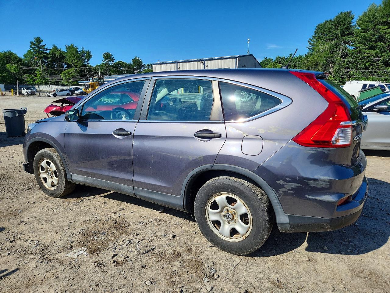 2015 Honda Cr-v Lx Gray vin: 5J6RM4H3XFL123369