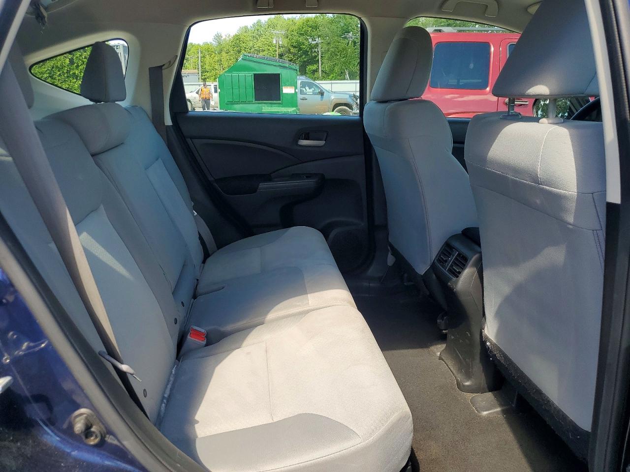 2015 Honda Cr-v Lx Blue vin: 5J6RM4H3XFL124568