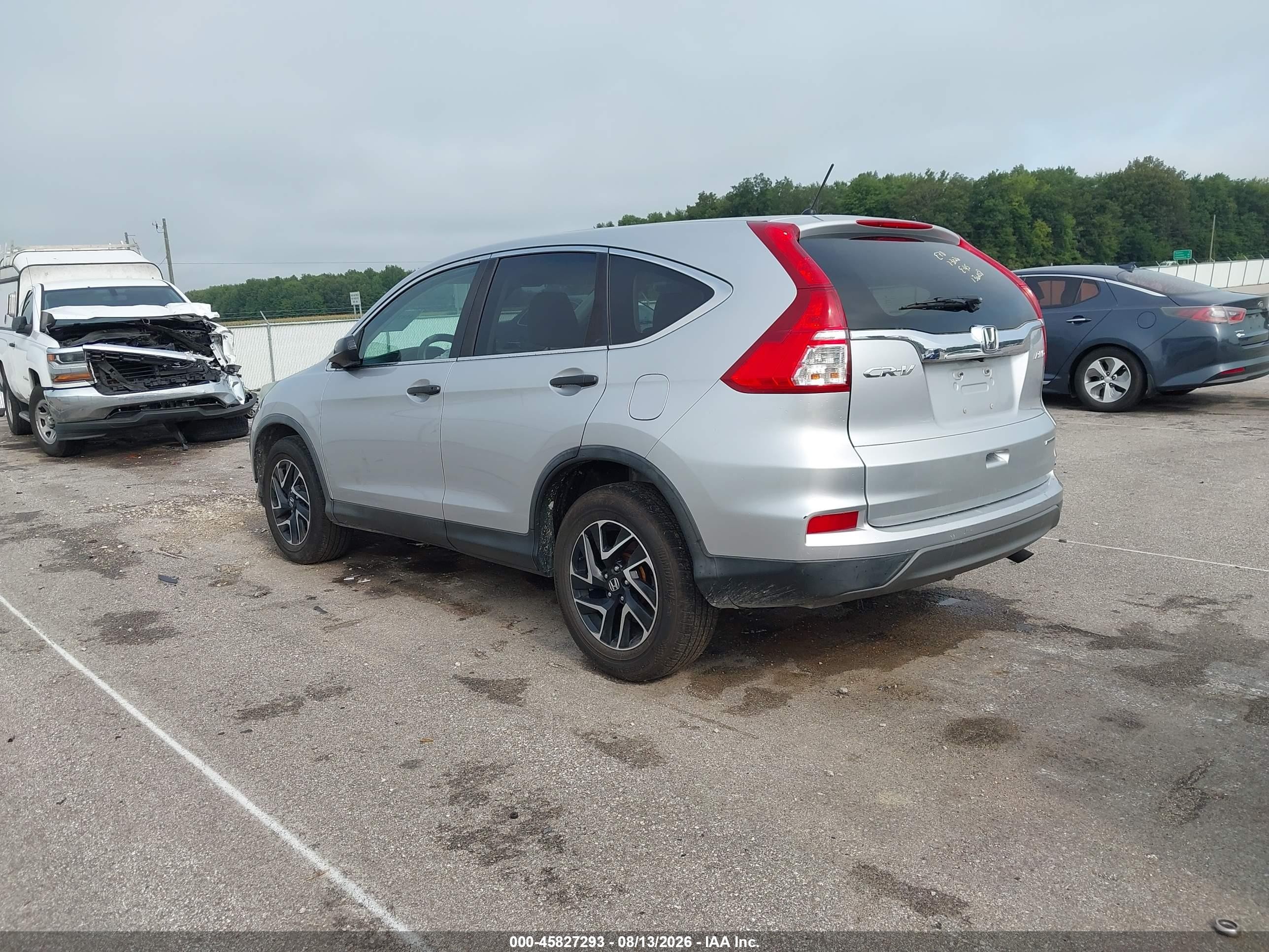 2016 Honda Cr-v Se Silver vin: 5J6RM4H40GL031200