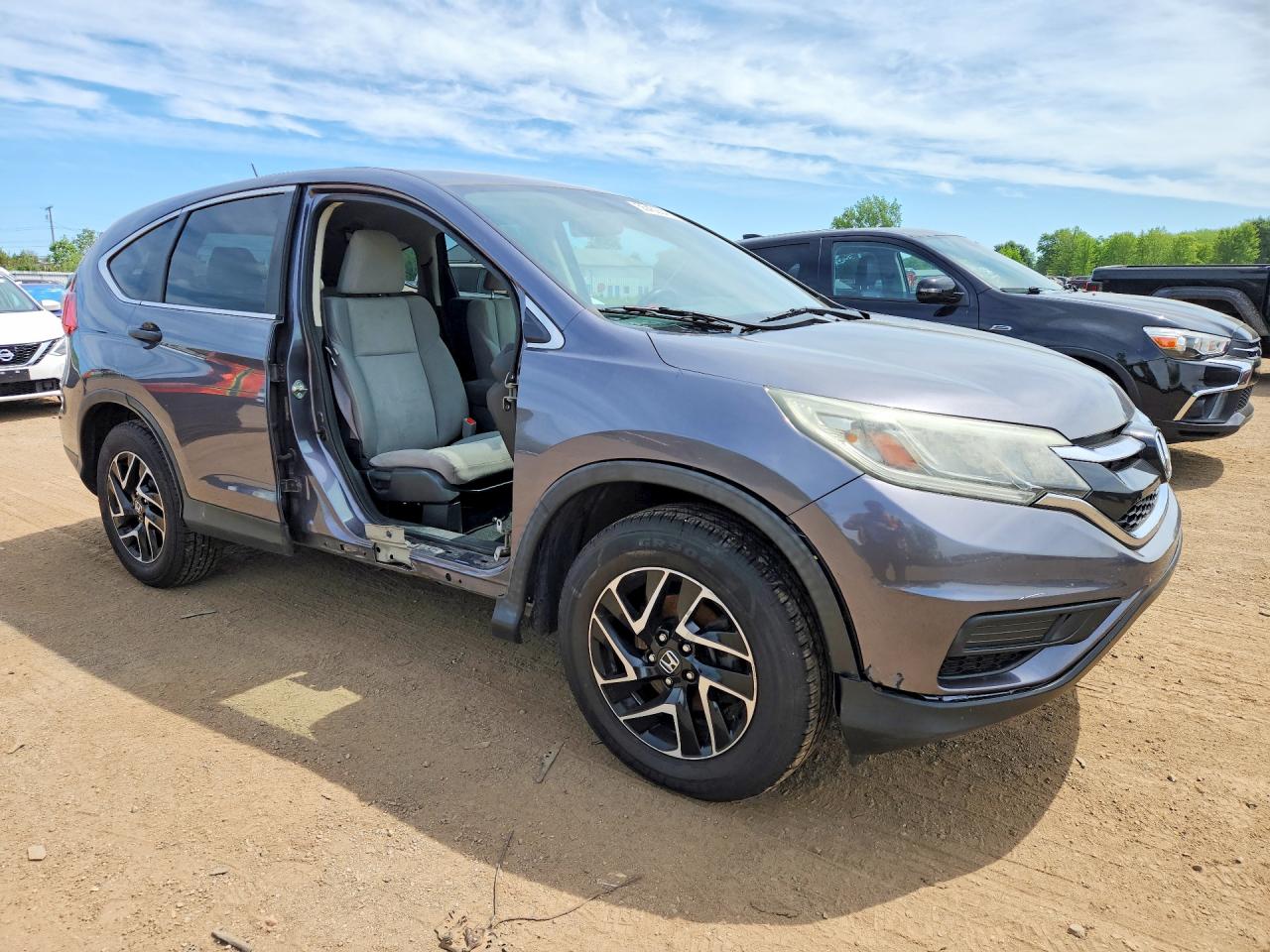 2016 Honda Cr-v Se Серый vin: 5J6RM4H42GL030002