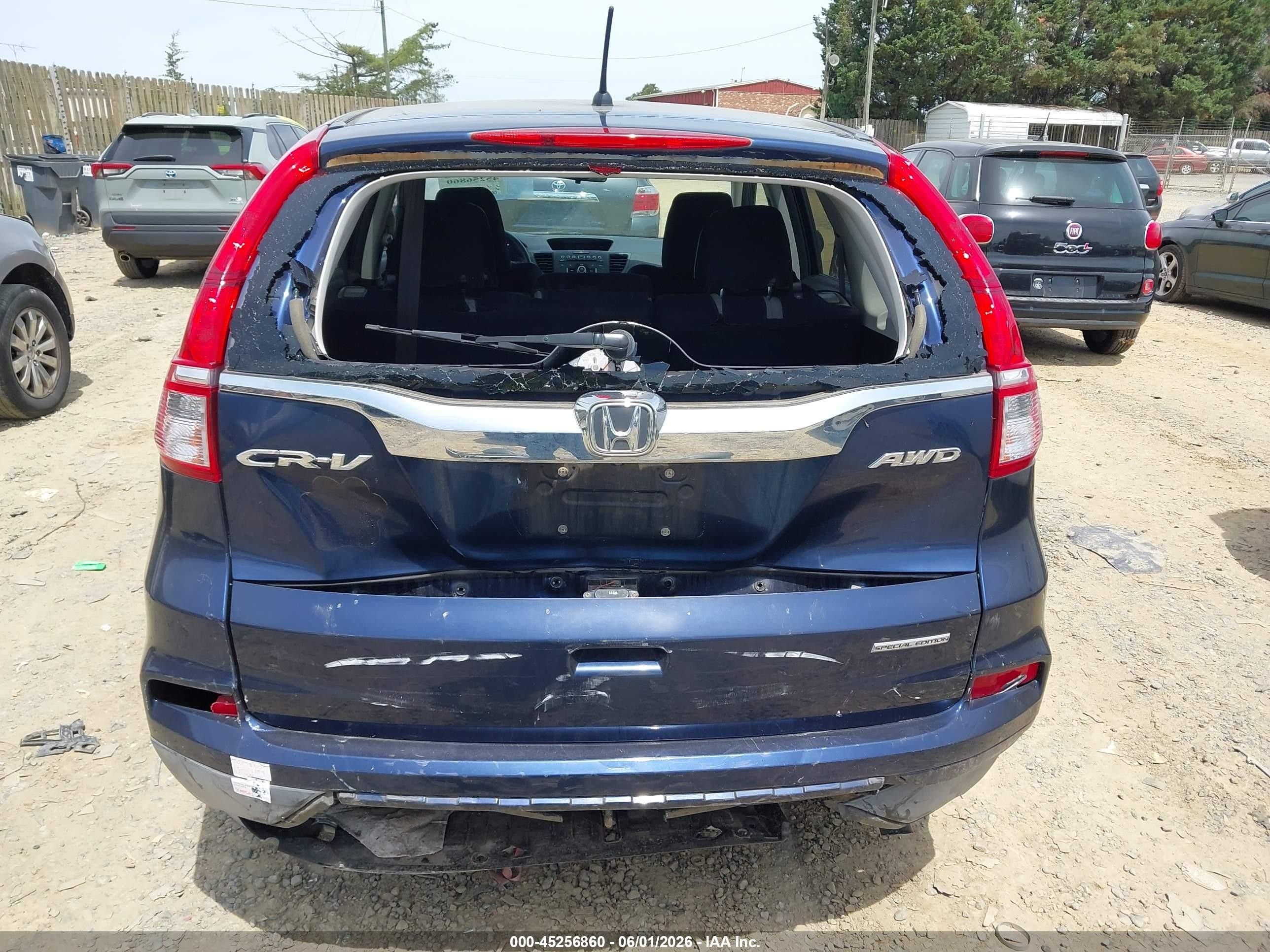 2016 Honda Cr-v Se Navy vin: 5J6RM4H42GL038262
