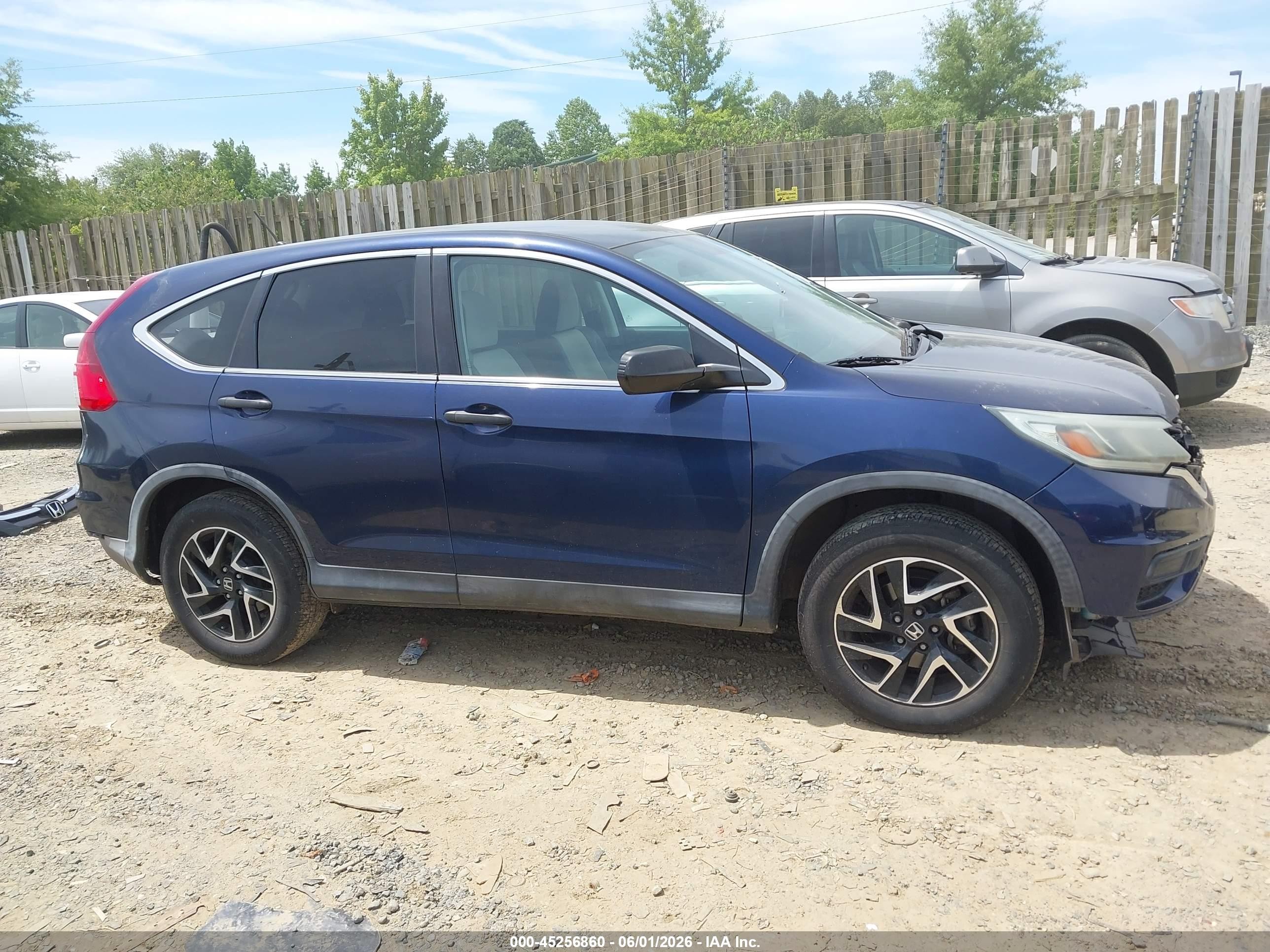 2016 Honda Cr-v Se Navy vin: 5J6RM4H42GL038262