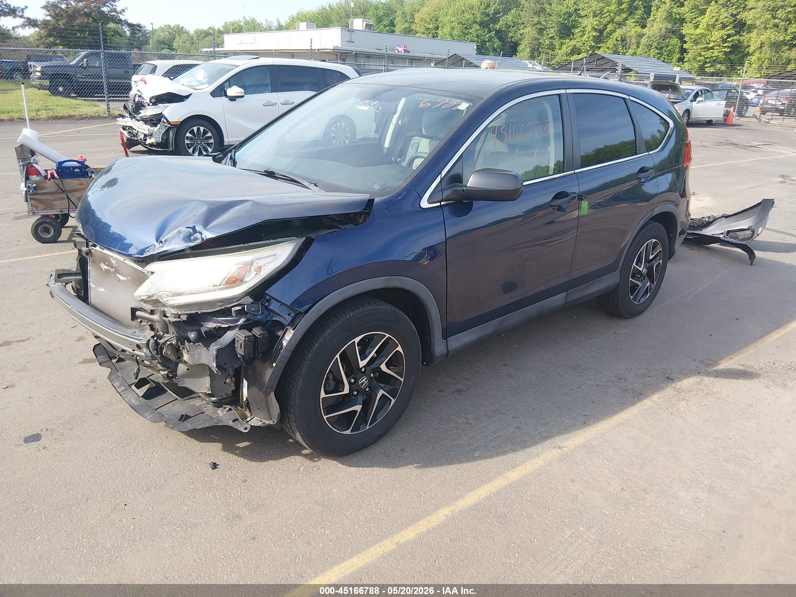 2016 Honda Cr-v Se Dark Blue vin: 5J6RM4H42GL051433