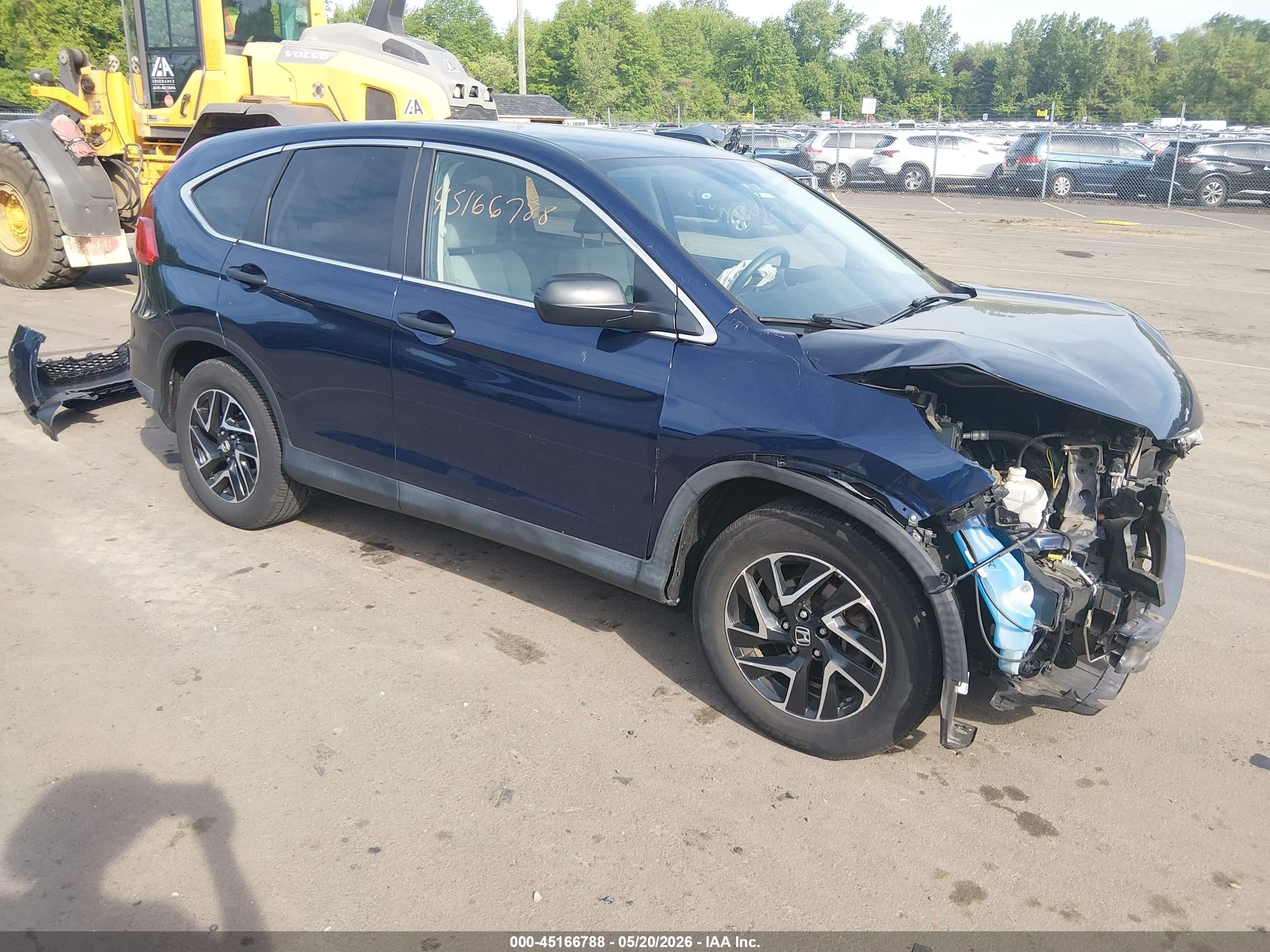 2016 Honda Cr-v Se Dark Blue vin: 5J6RM4H42GL051433