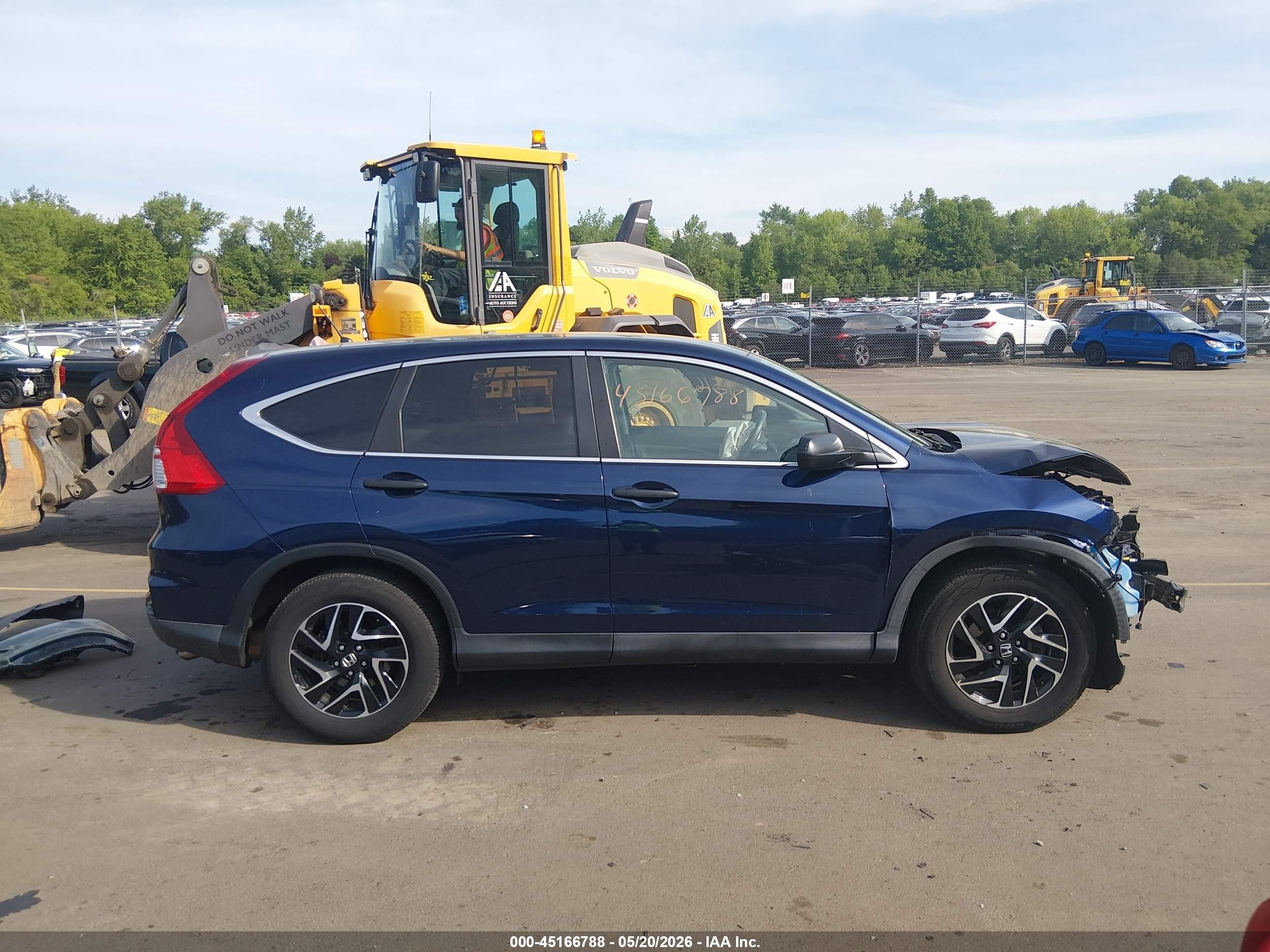 2016 Honda Cr-v Se Dark Blue vin: 5J6RM4H42GL051433