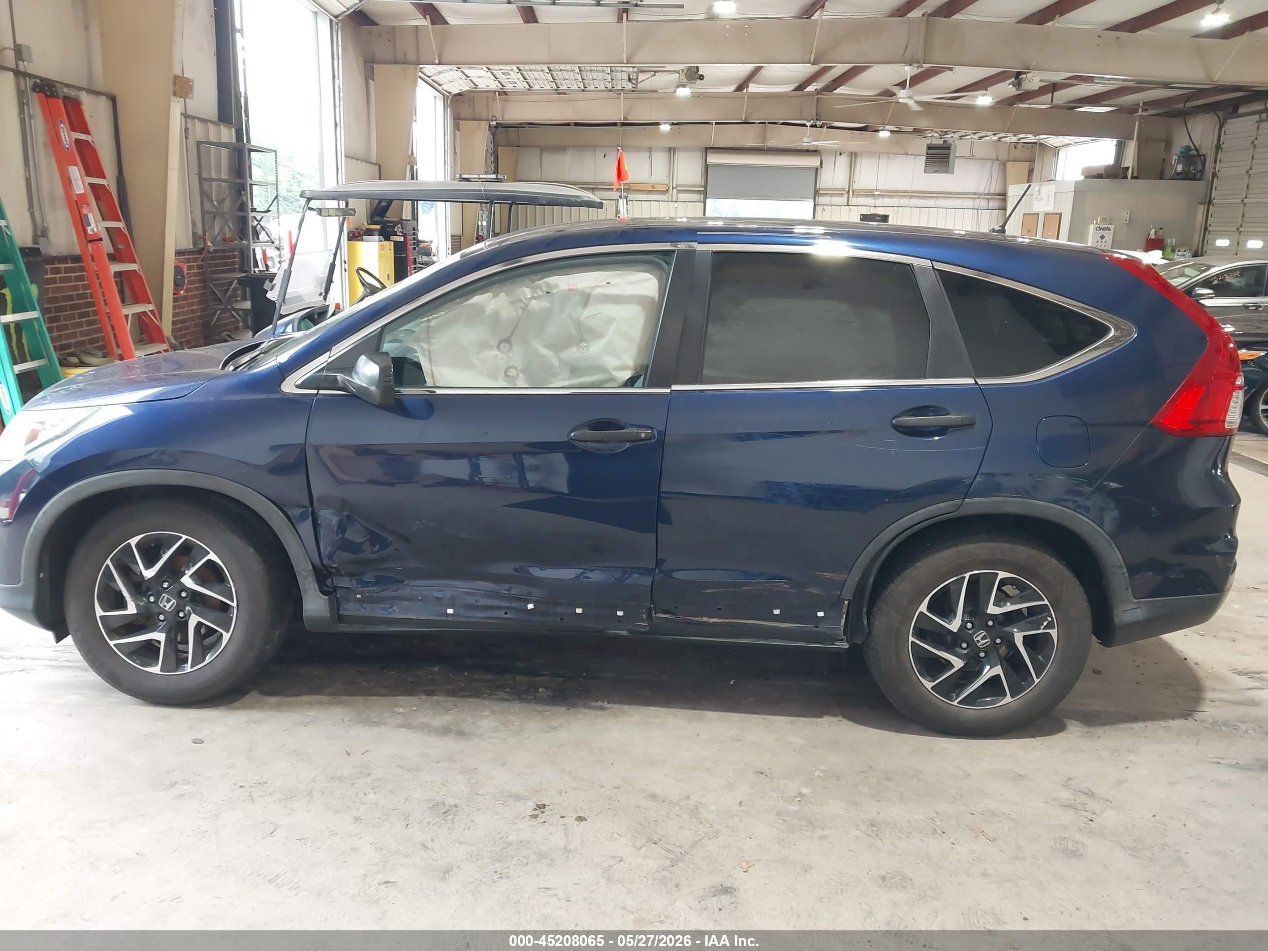 2016 Honda Cr-v Se Blue vin: 5J6RM4H49GL032930