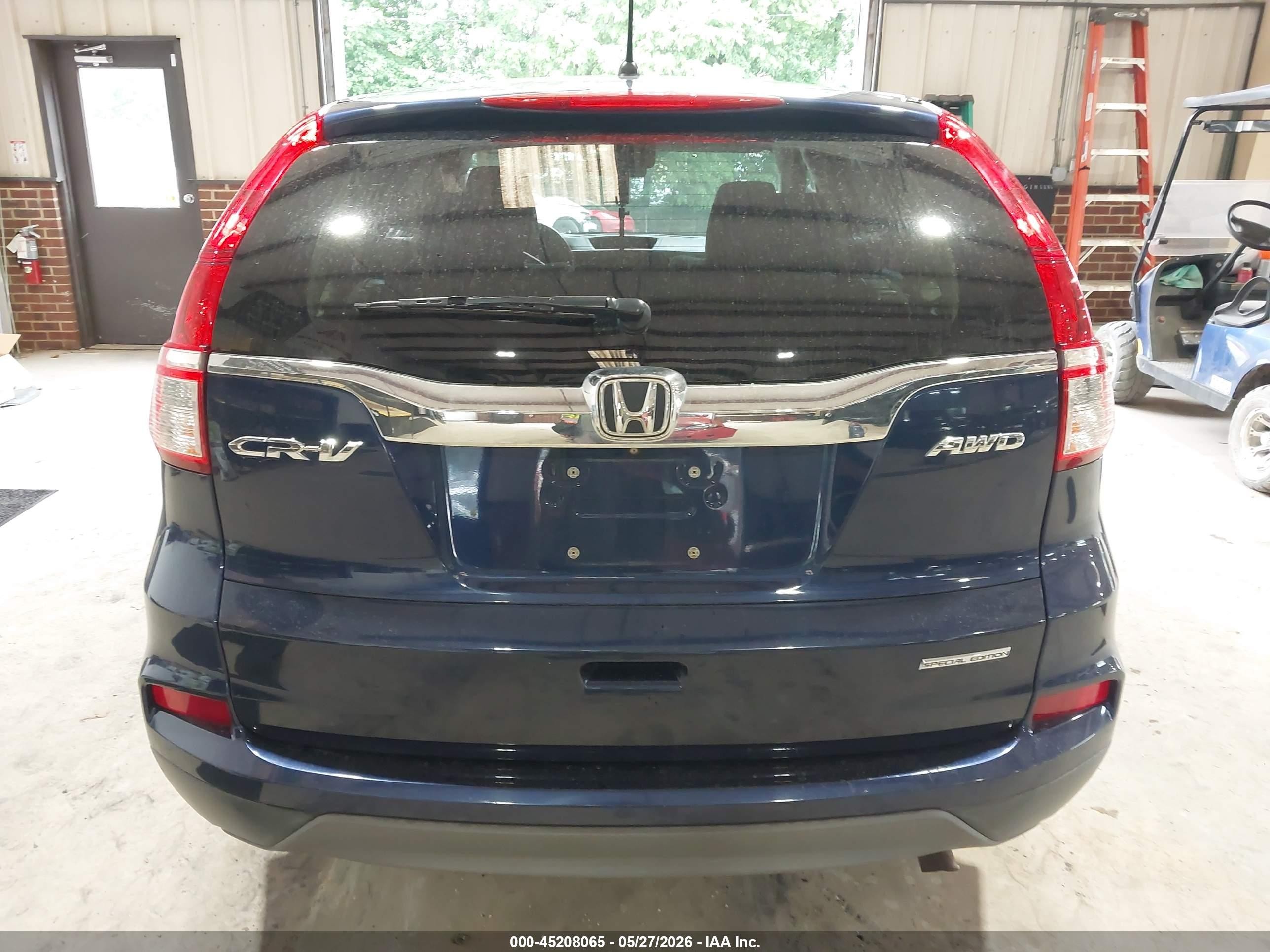 2016 Honda Cr-v Se Blue vin: 5J6RM4H49GL032930