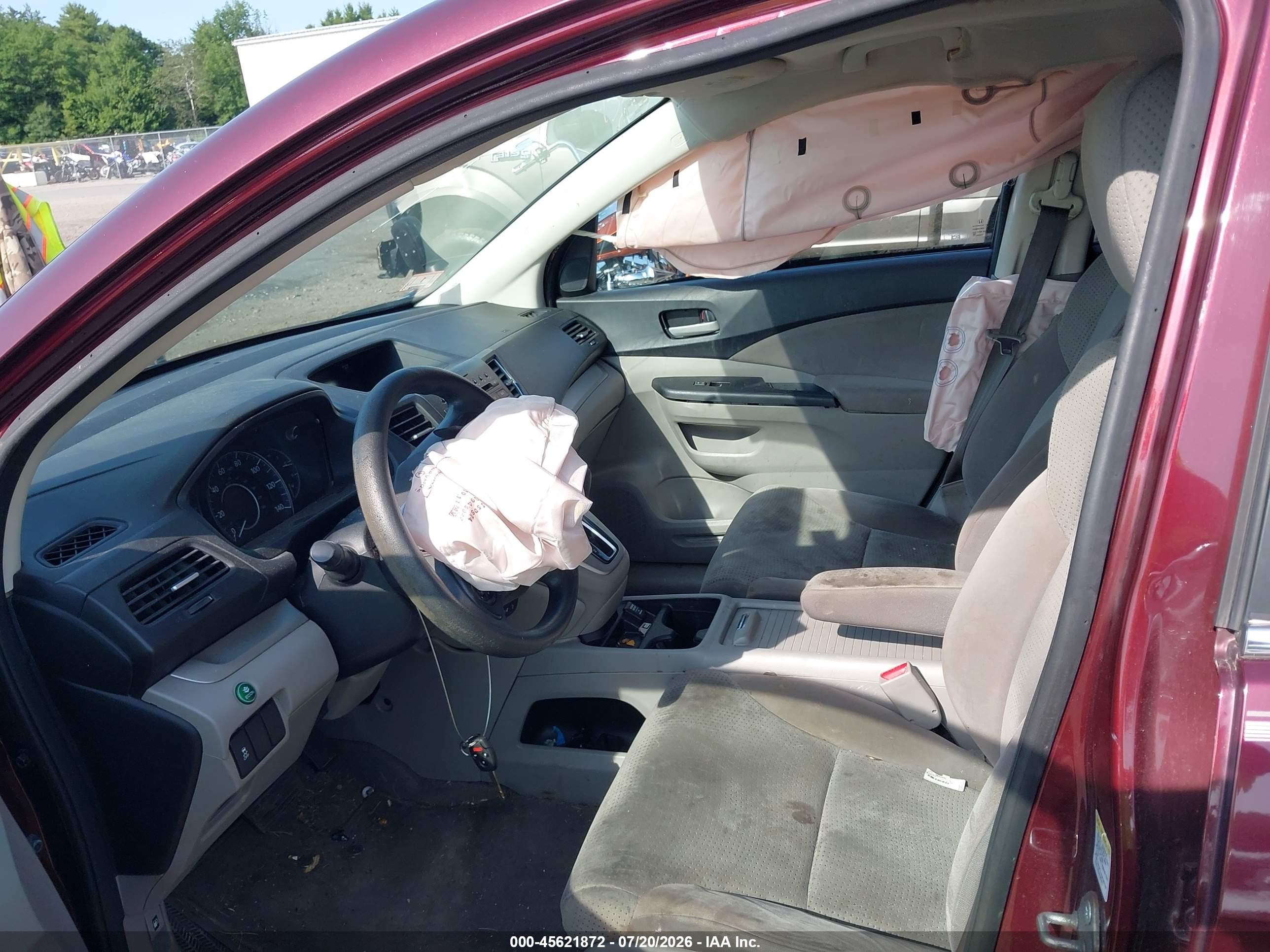 2012 Honda Cr-v Ex Maroon vin: 5J6RM4H50CL014027