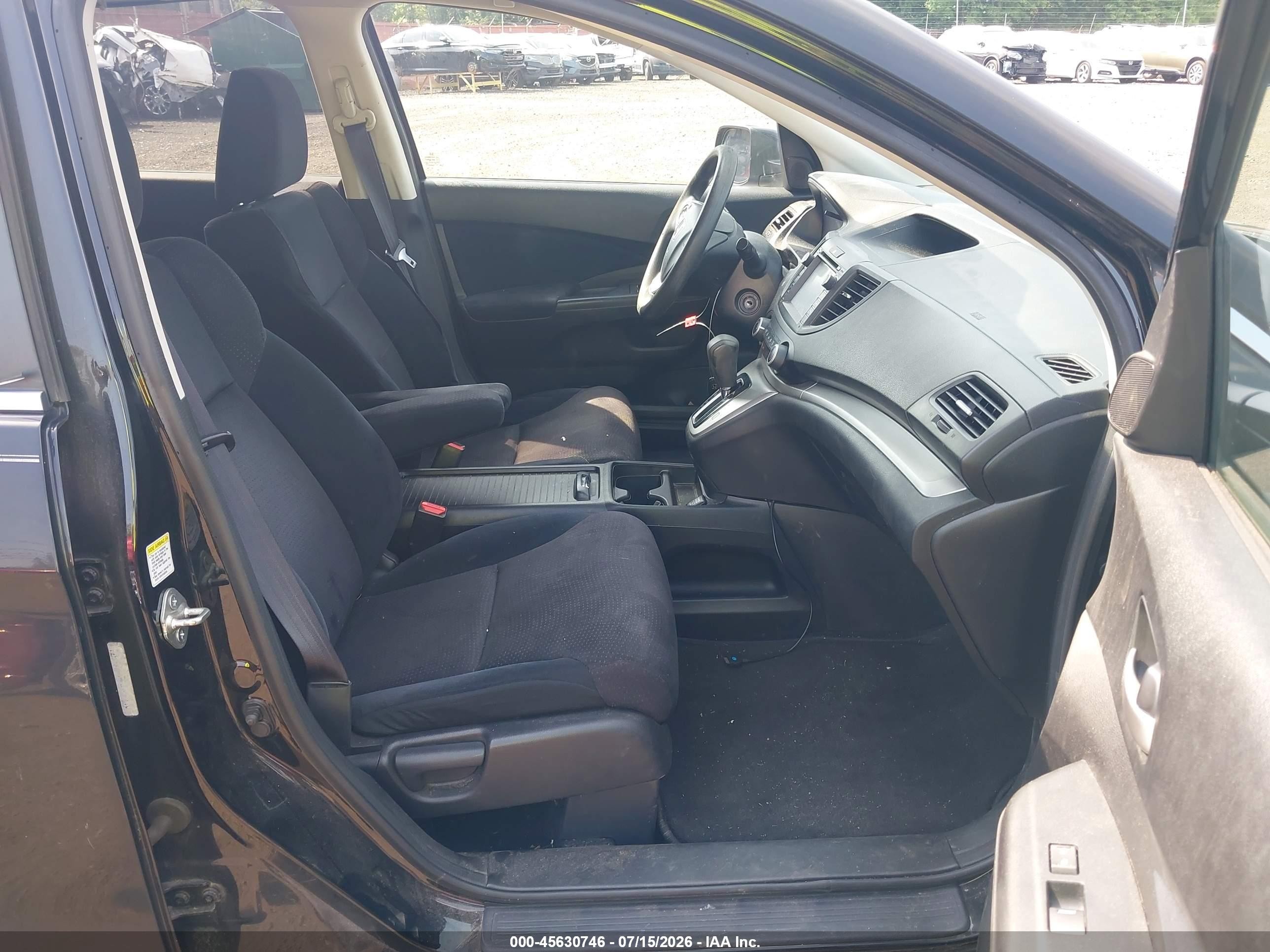 2012 Honda Cr-v Ex Black vin: 5J6RM4H50CL031426