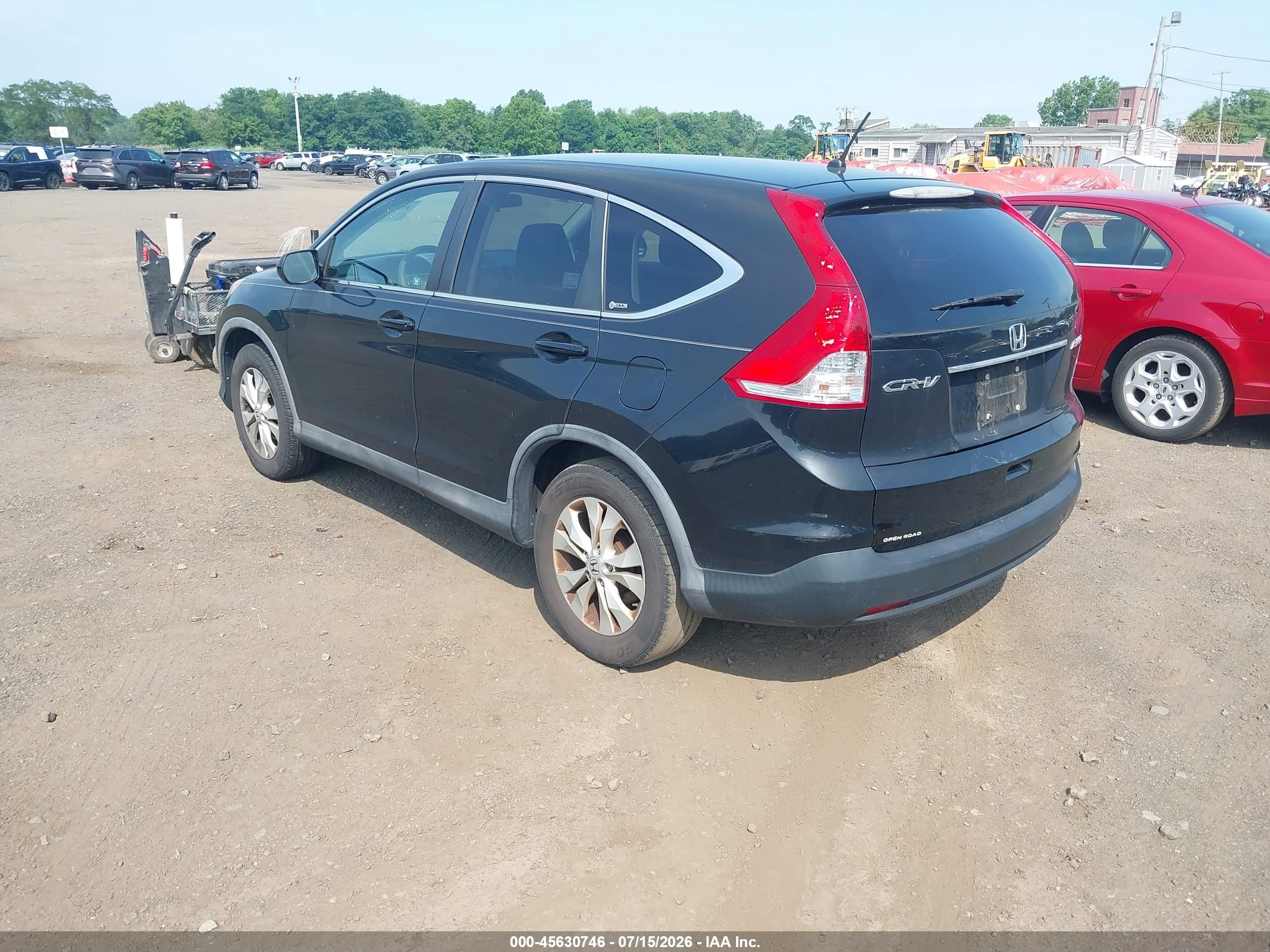 2012 Honda Cr-v Ex Black vin: 5J6RM4H50CL031426