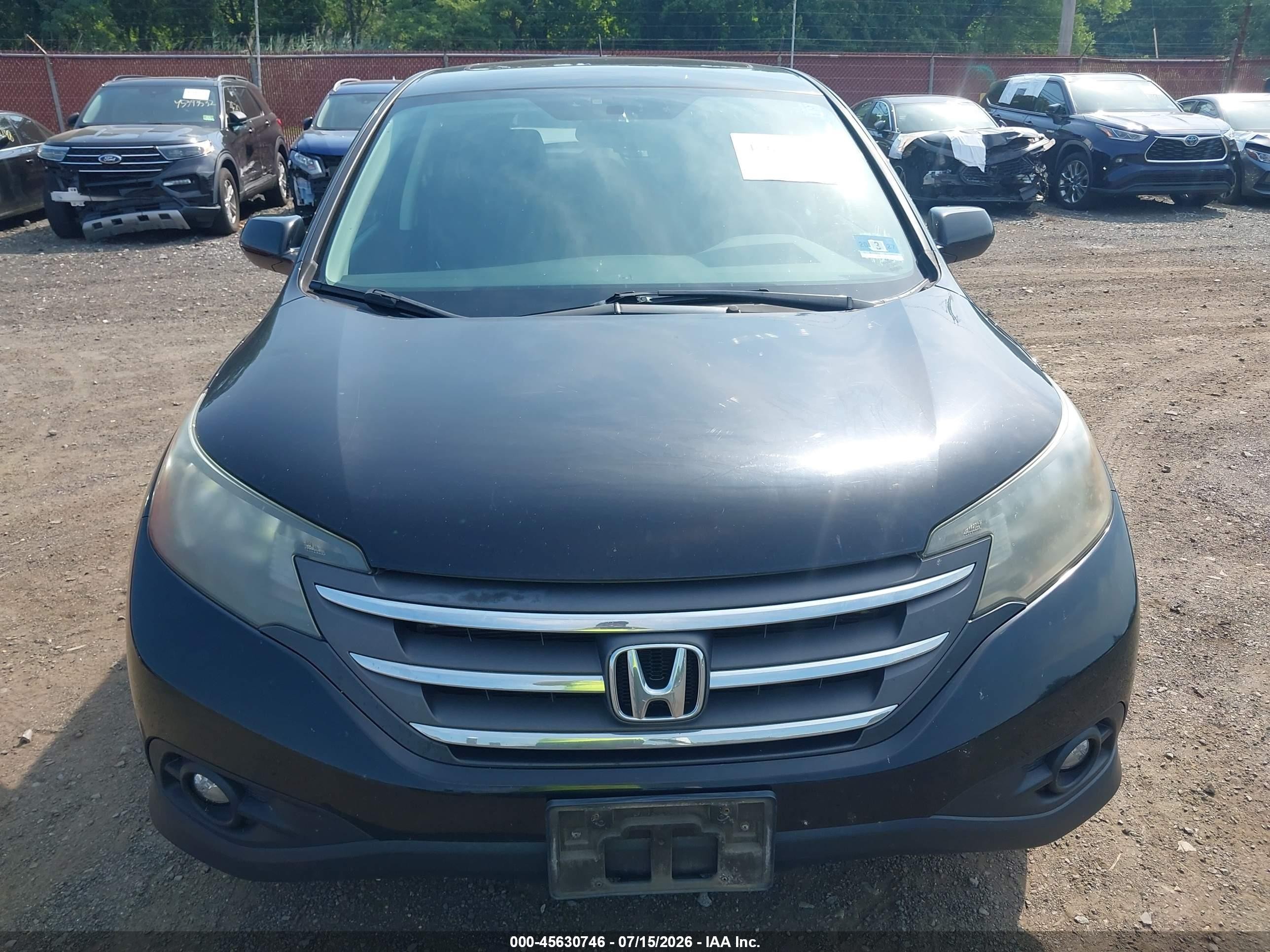 2012 Honda Cr-v Ex Black vin: 5J6RM4H50CL031426