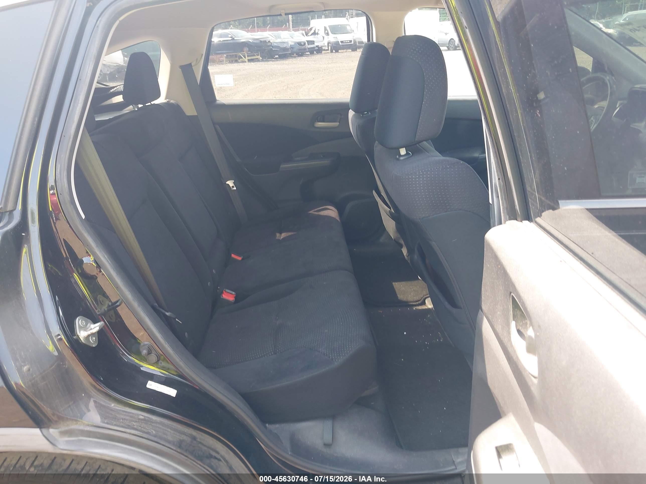 2012 Honda Cr-v Ex Black vin: 5J6RM4H50CL031426