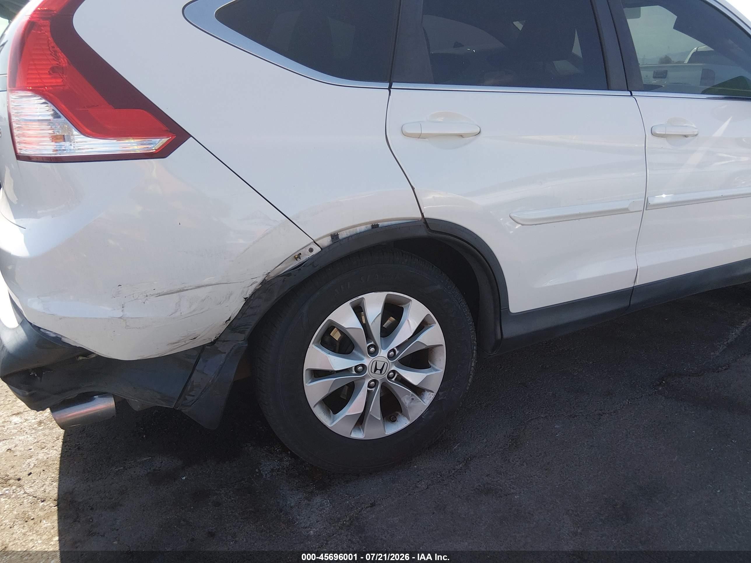 2013 Honda Cr-v Ex Белый vin: 5J6RM4H50DL012778