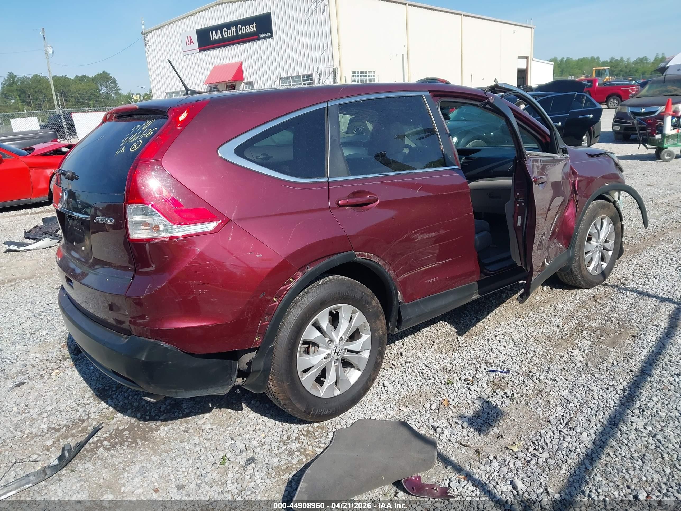 2013 Honda Cr-v Ex Темно-бордовый vin: 5J6RM4H50DL023912