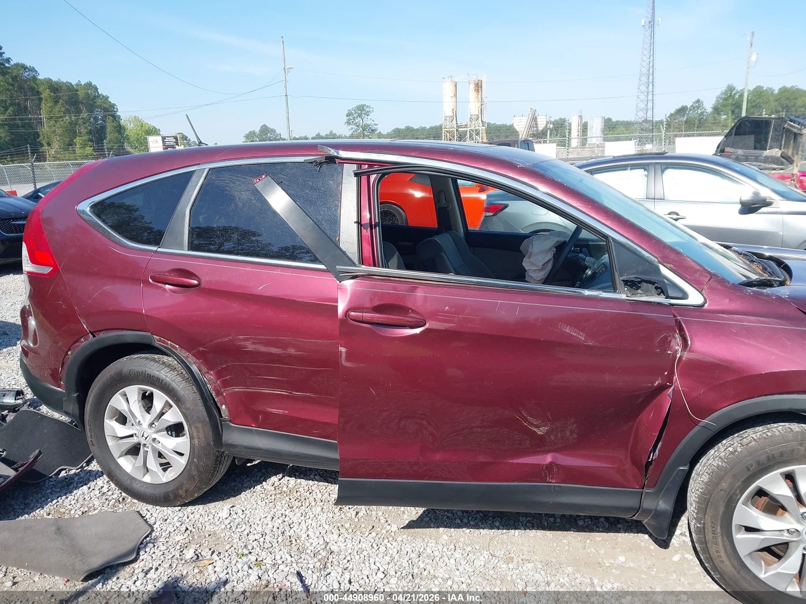 2013 Honda Cr-v Ex Темно-бордовый vin: 5J6RM4H50DL023912
