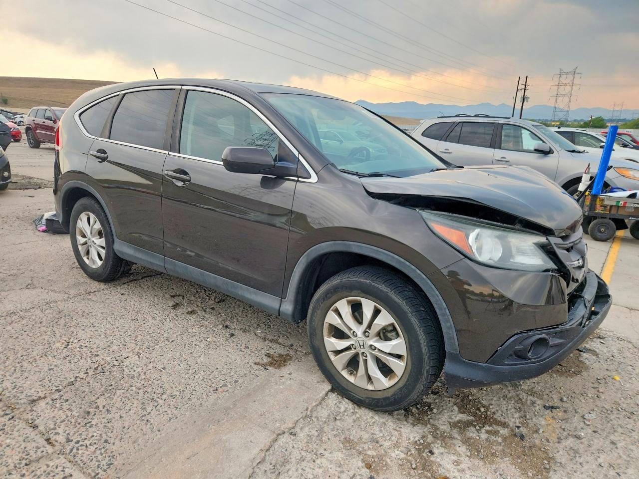 2013 Honda Cr-v Ex Brown vin: 5J6RM4H50DL044520