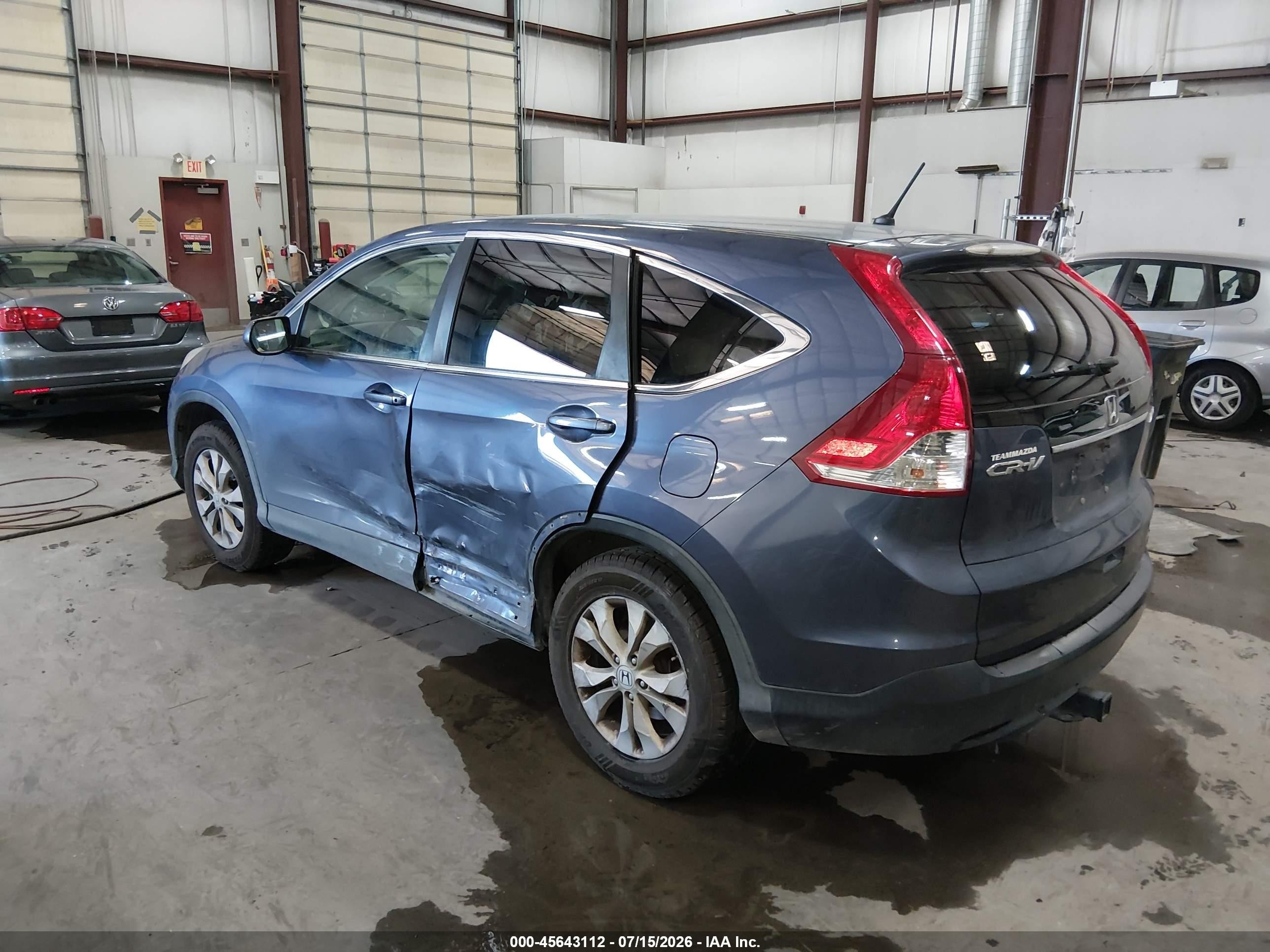 2013 Honda Cr-v Ex Синий vin: 5J6RM4H50DL047353