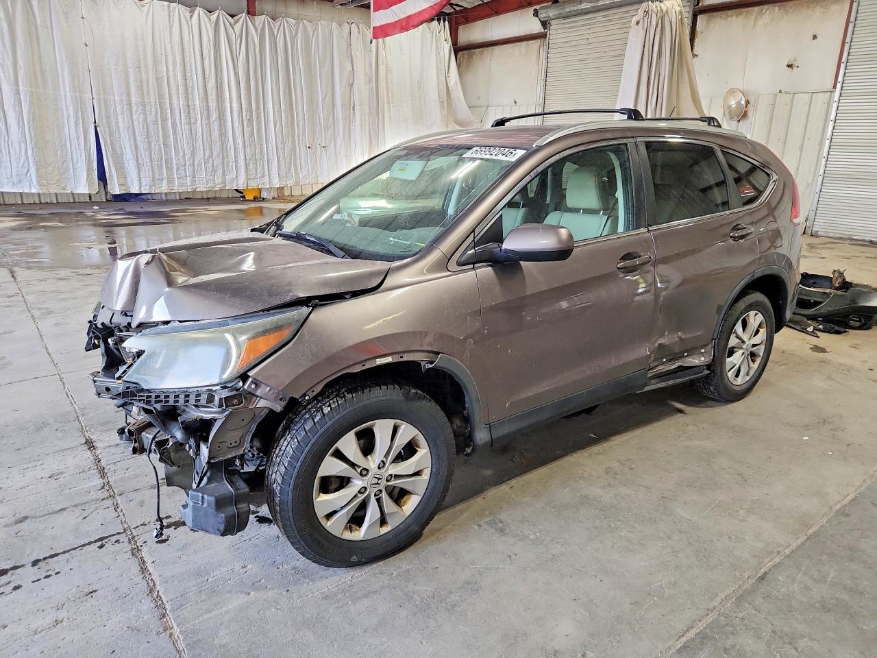2013 Honda Cr-v Ex Gray vin: 5J6RM4H50DL081745