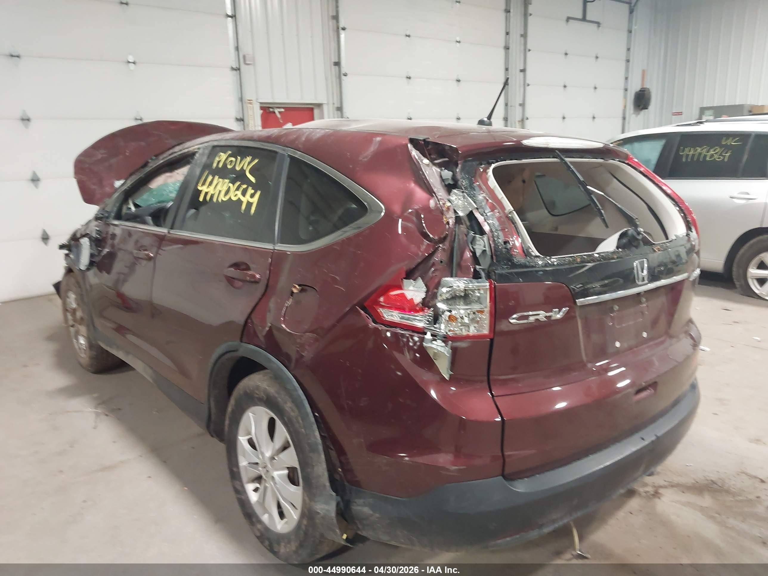 2014 Honda Cr-v Ex Burgundy vin: 5J6RM4H50EL002513
