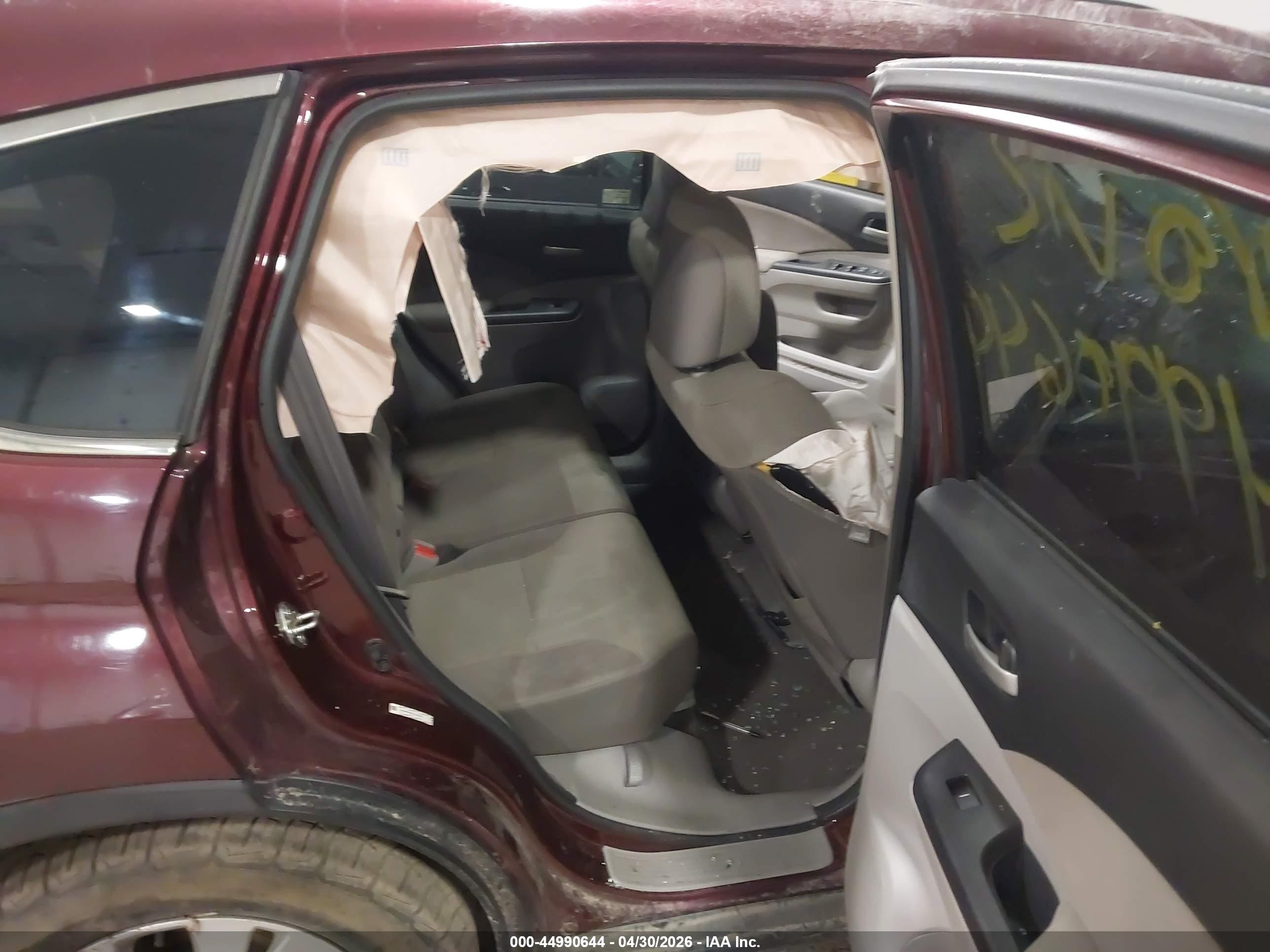 2014 Honda Cr-v Ex Burgundy vin: 5J6RM4H50EL002513