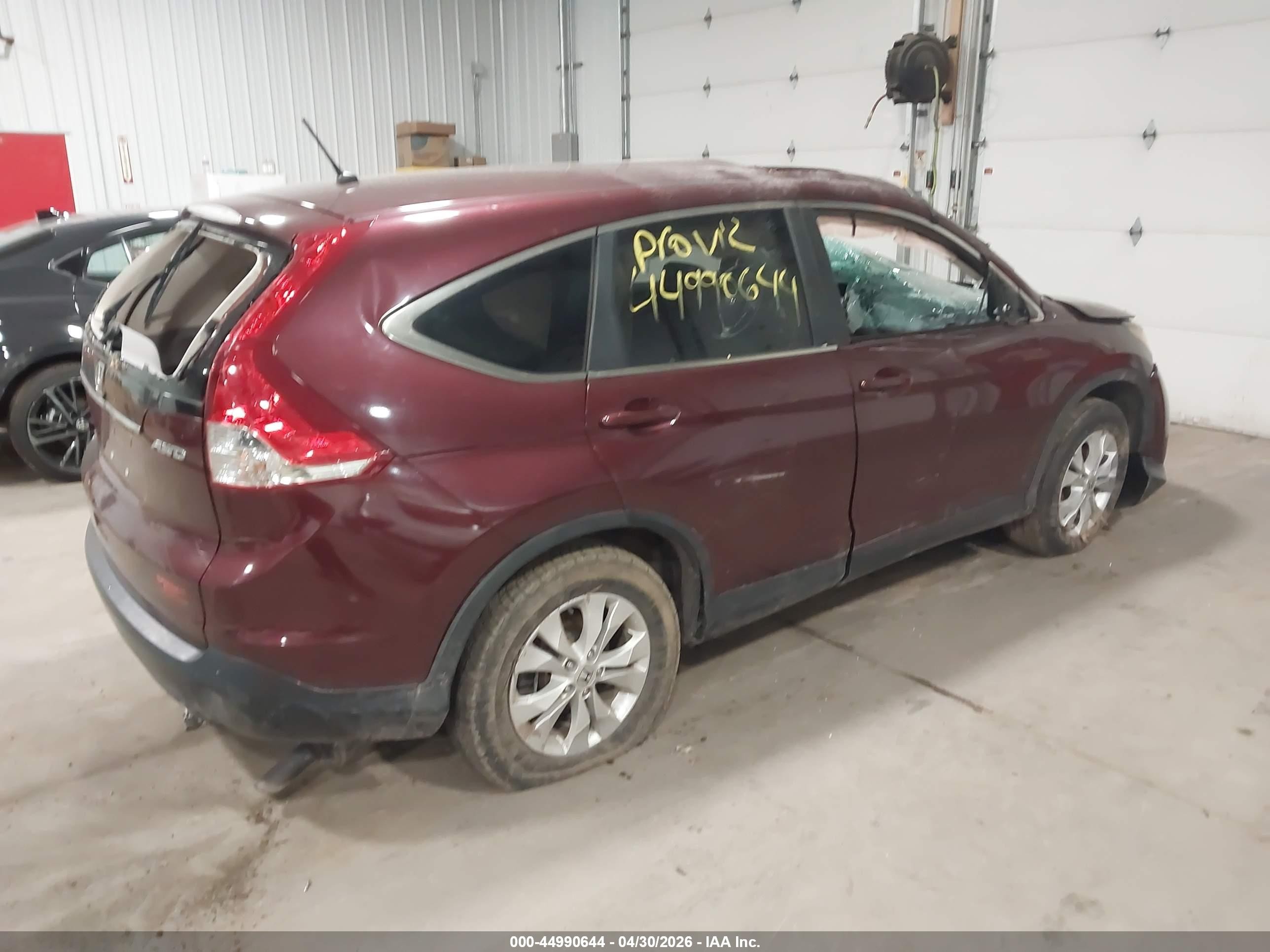 2014 Honda Cr-v Ex Burgundy vin: 5J6RM4H50EL002513