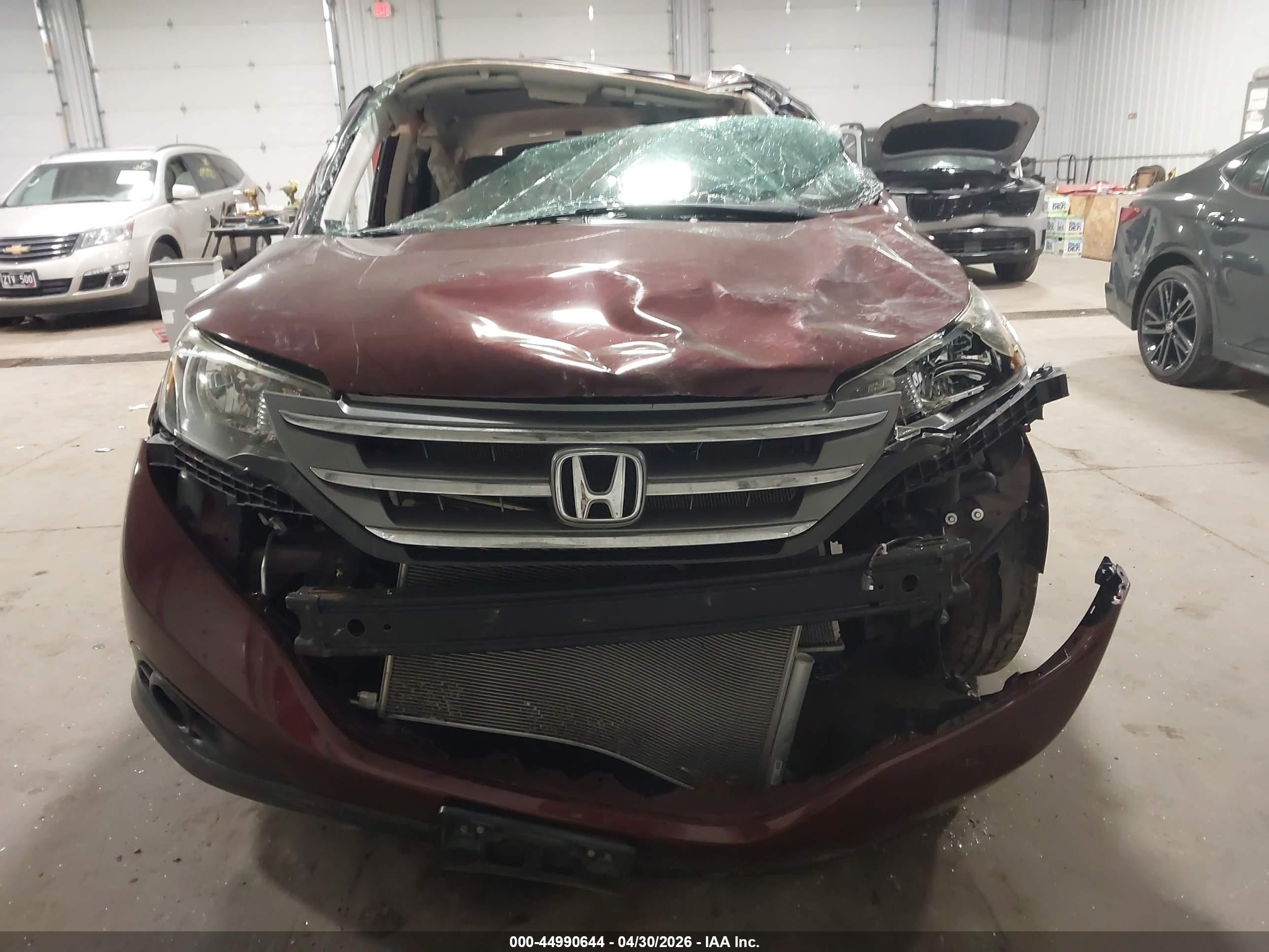 2014 Honda Cr-v Ex Burgundy vin: 5J6RM4H50EL002513