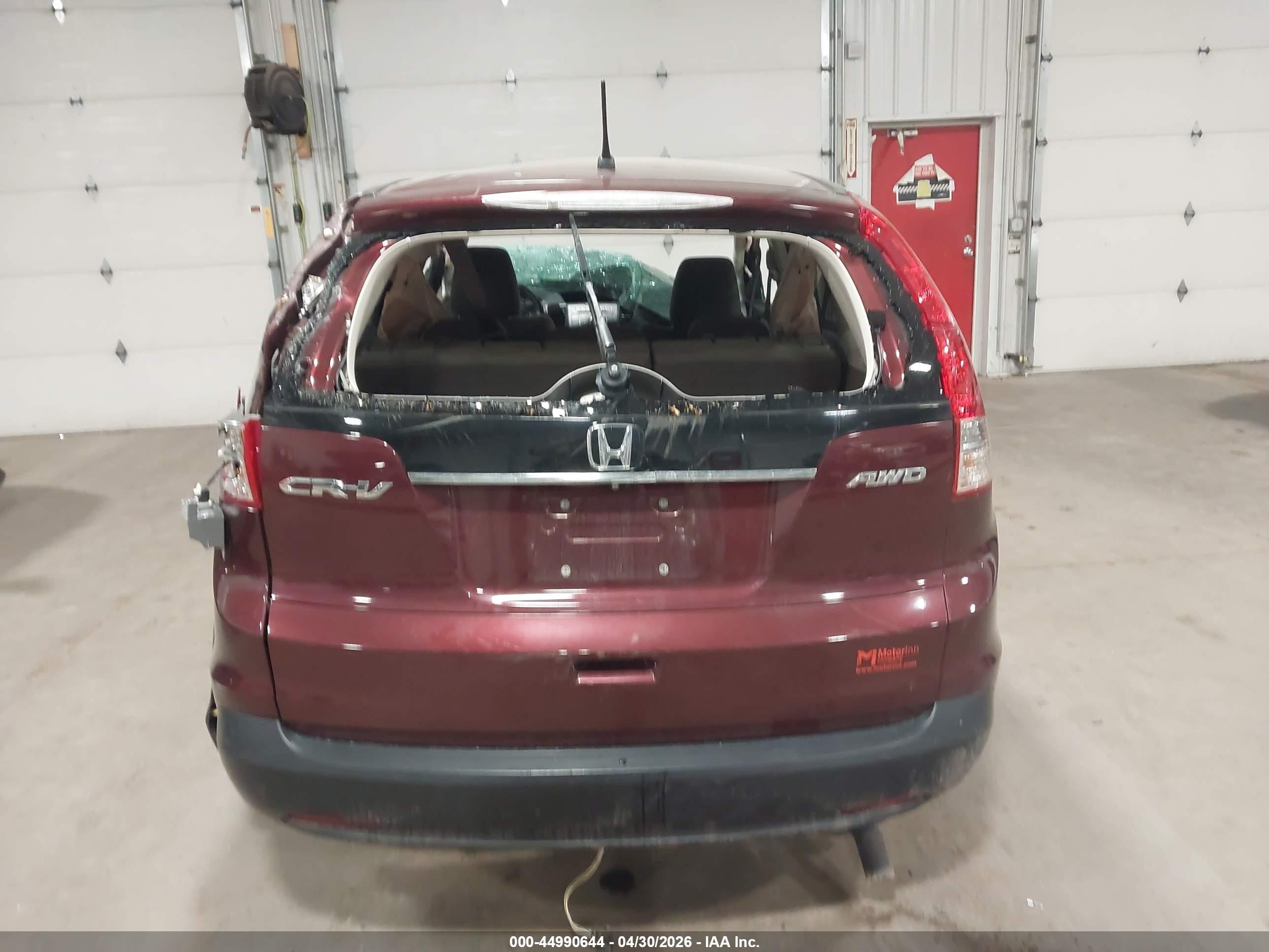 2014 Honda Cr-v Ex Burgundy vin: 5J6RM4H50EL002513