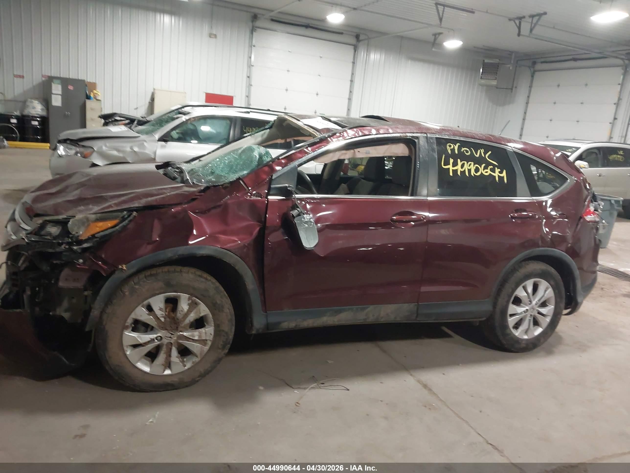 2014 Honda Cr-v Ex Burgundy vin: 5J6RM4H50EL002513