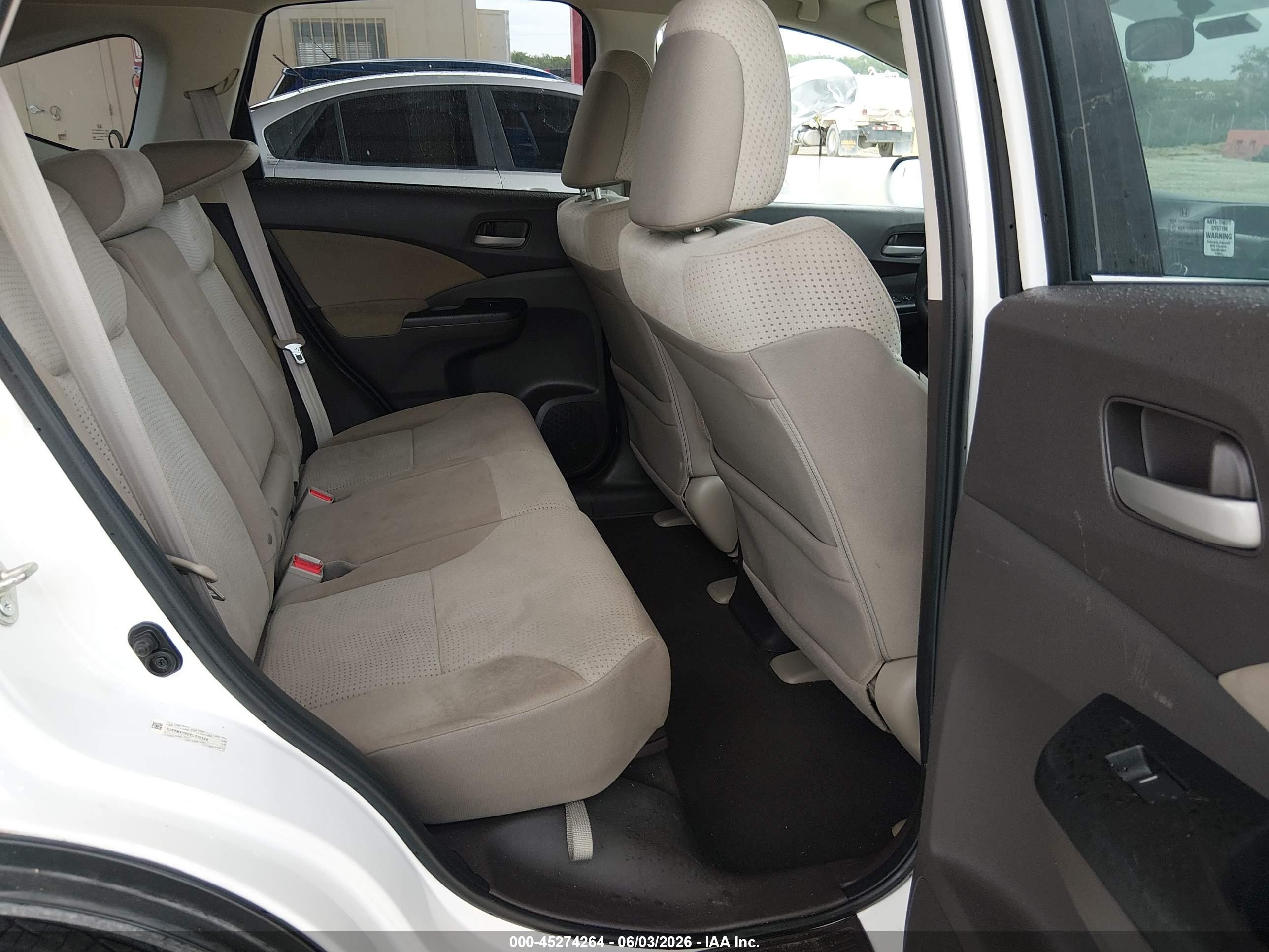 2014 Honda Cr-v Ex White vin: 5J6RM4H50EL016329