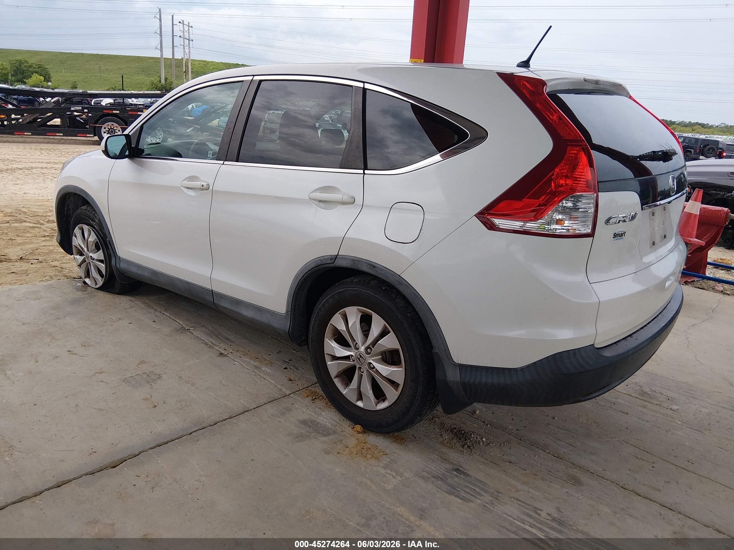 2014 Honda Cr-v Ex White vin: 5J6RM4H50EL016329