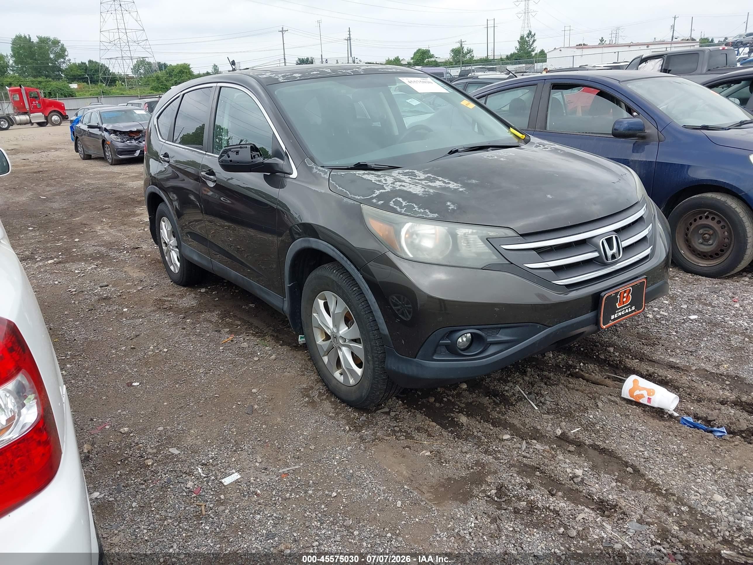 2014 Honda Cr-v Ex Gray vin: 5J6RM4H50EL022034