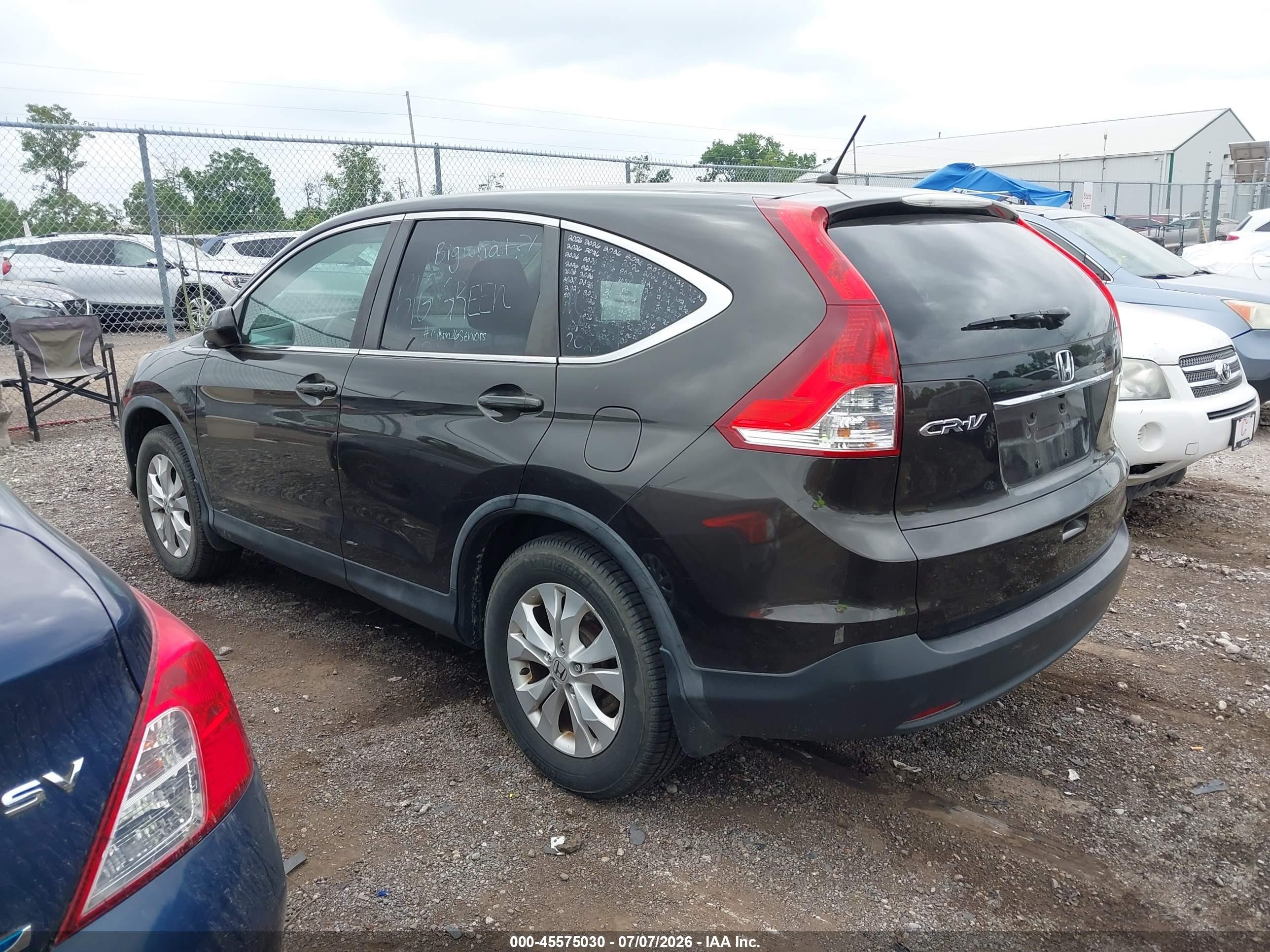 2014 Honda Cr-v Ex Gray vin: 5J6RM4H50EL022034