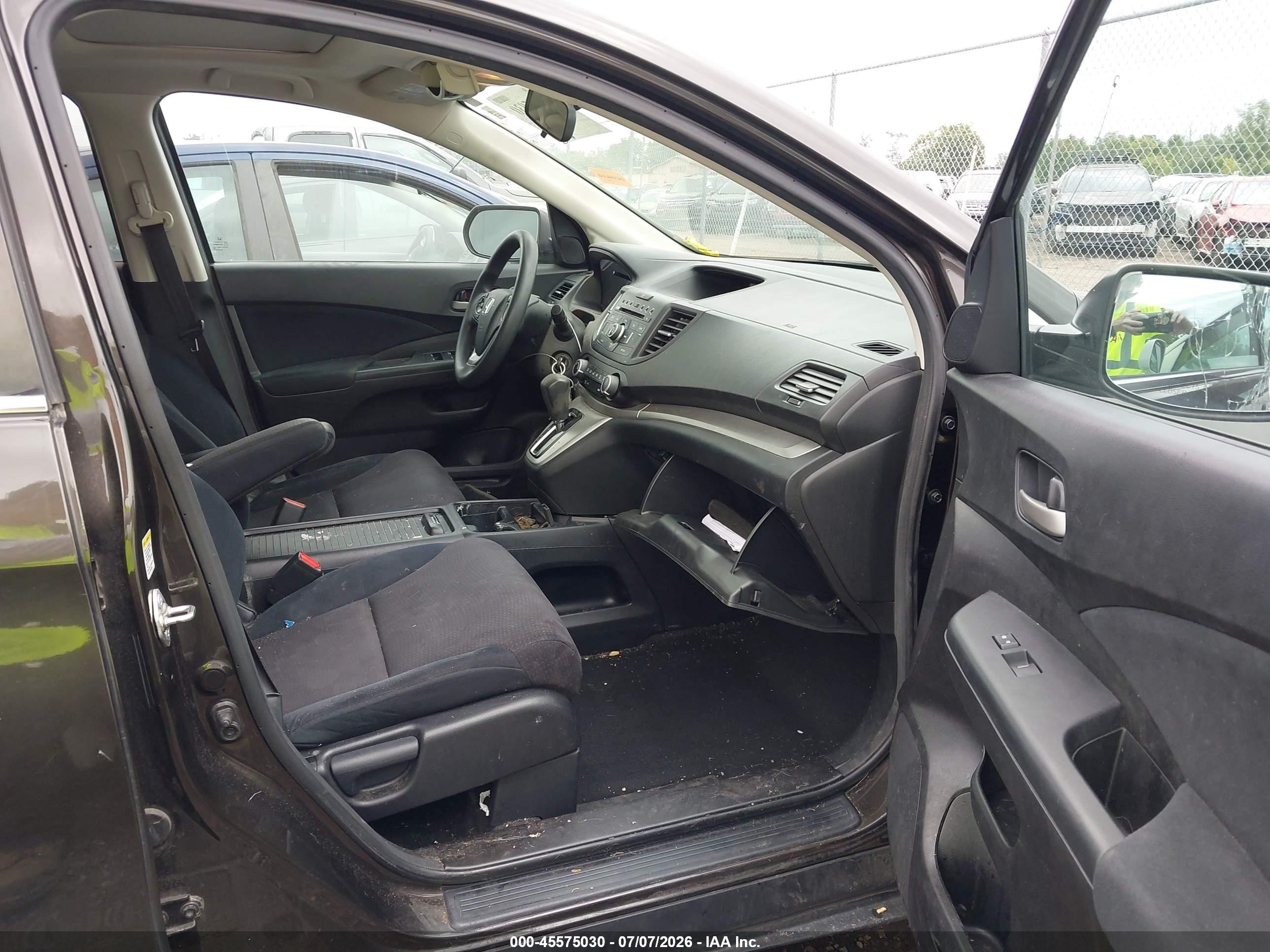 2014 Honda Cr-v Ex Gray vin: 5J6RM4H50EL022034