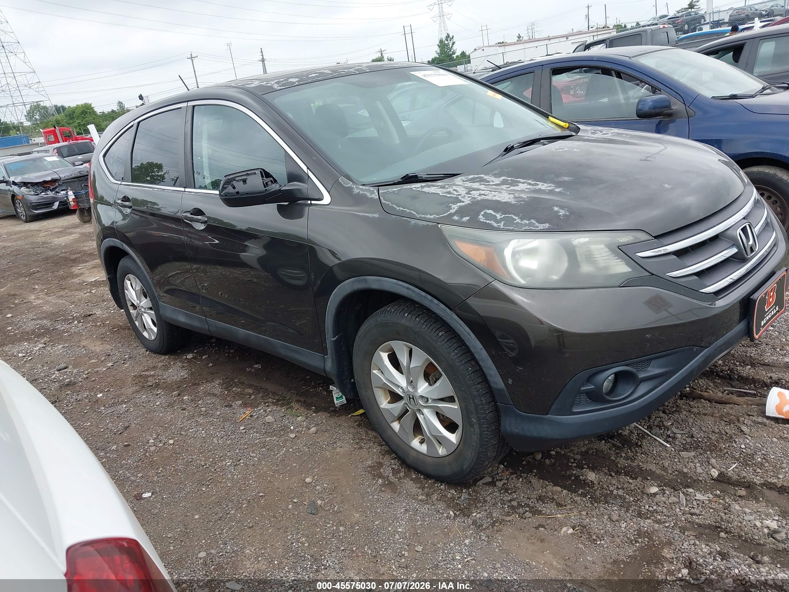 2014 Honda Cr-v Ex Gray vin: 5J6RM4H50EL022034
