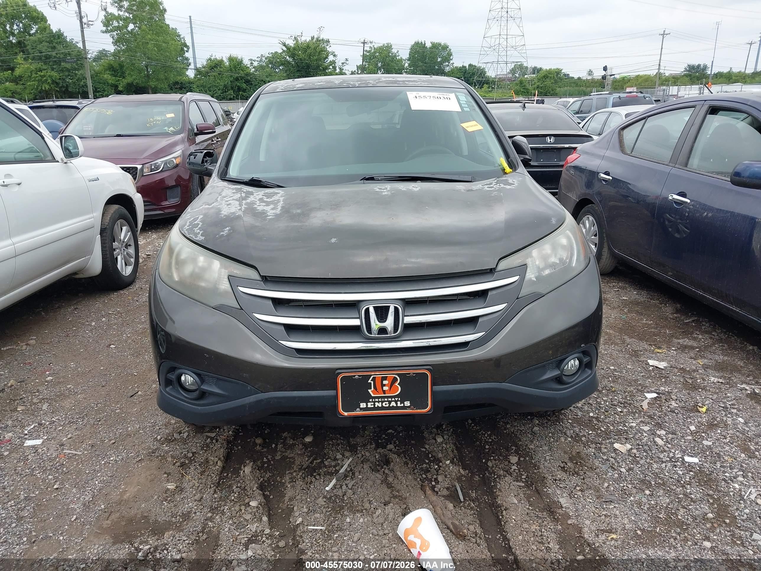 2014 Honda Cr-v Ex Gray vin: 5J6RM4H50EL022034
